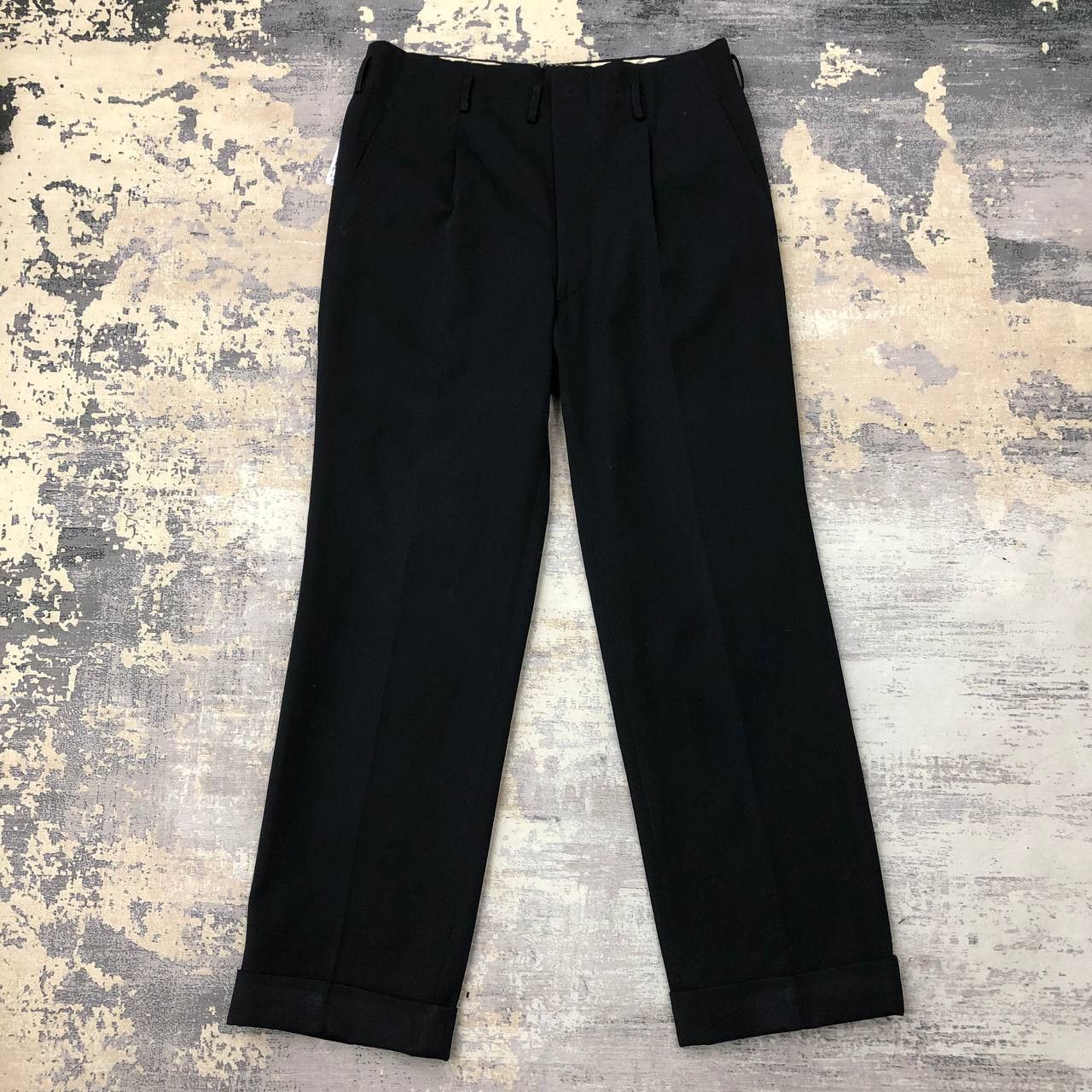 Vintage P497 VTG WOOL CASUAL PANTS Size US 30 / EU 46 - 1 Thumbnail