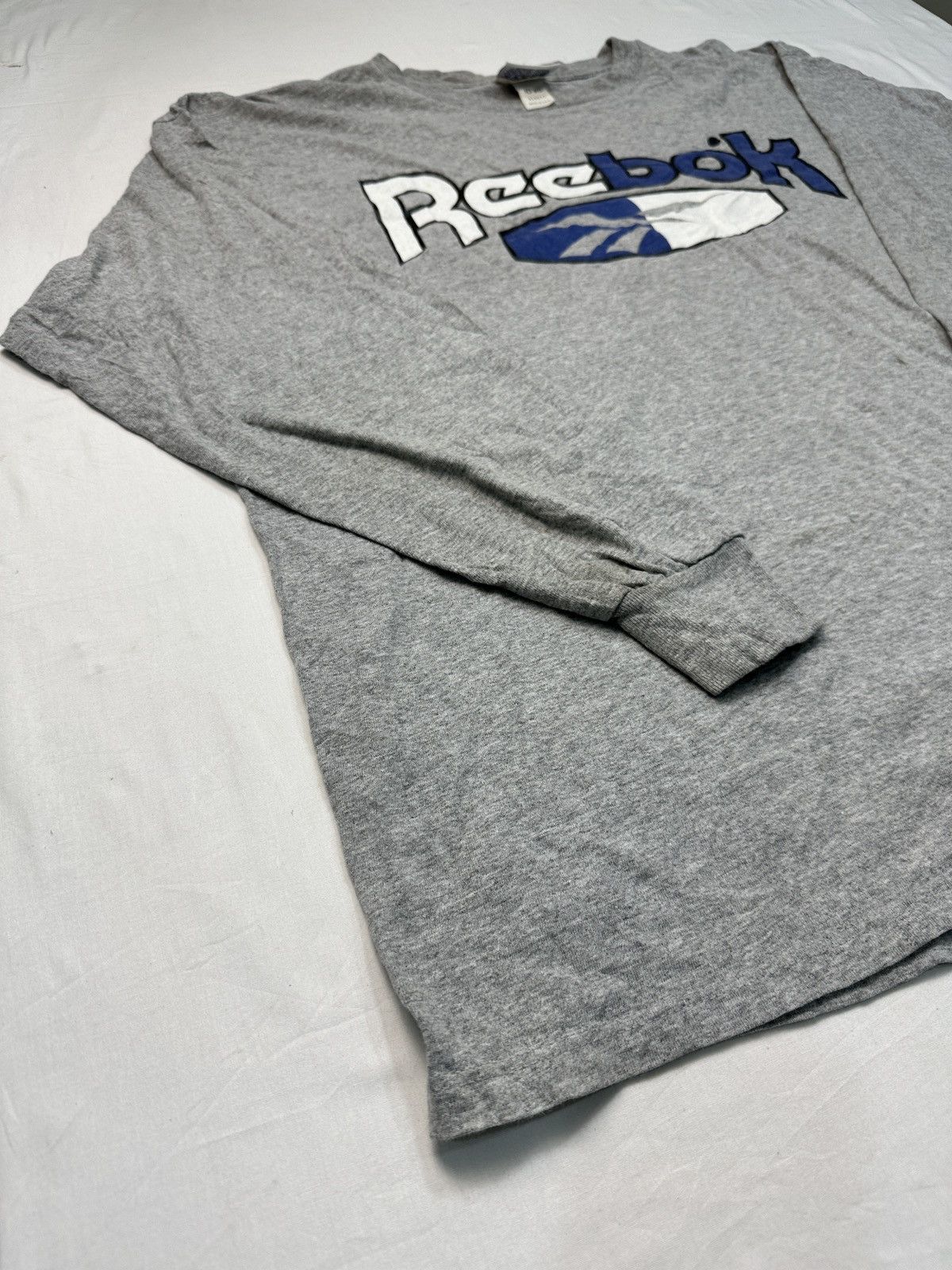 Reebok Vtg Reebok made in USA big logo long sleeve tee Size US XL / EU 56 / 4 - 5 Thumbnail