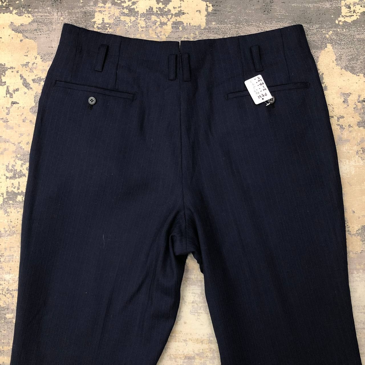 Vintage P531 PEAKY BLINDERS STYLE VTG WOOL MADE IN ENGLAND PANTS Size US 35 - 4 Thumbnail