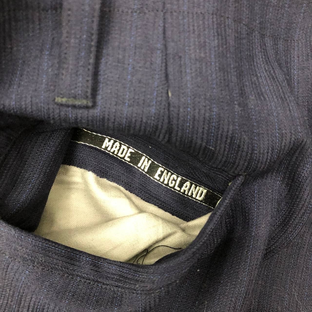 Vintage P531 PEAKY BLINDERS STYLE VTG WOOL MADE IN ENGLAND PANTS Size US 35 - 6 Thumbnail