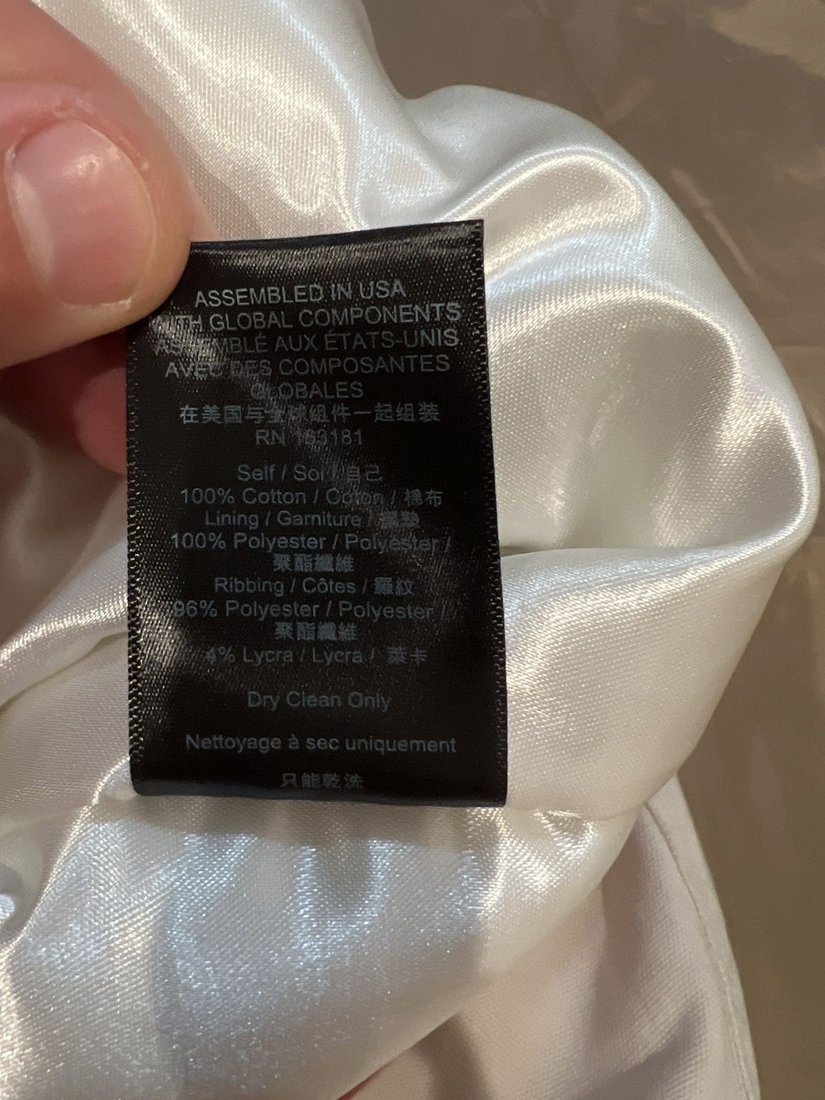 Rhude RHUDE Casino Jacket in White size L Size US L / EU 52-54 / 3 - 4 Thumbnail