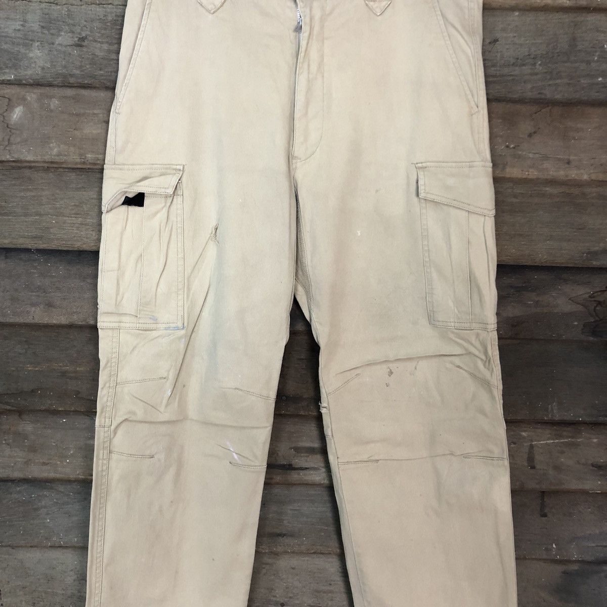 Japanese Brand Japan Brown Multipocket Tactical Cargo Pants #c997 Size US 33 - 4 Thumbnail