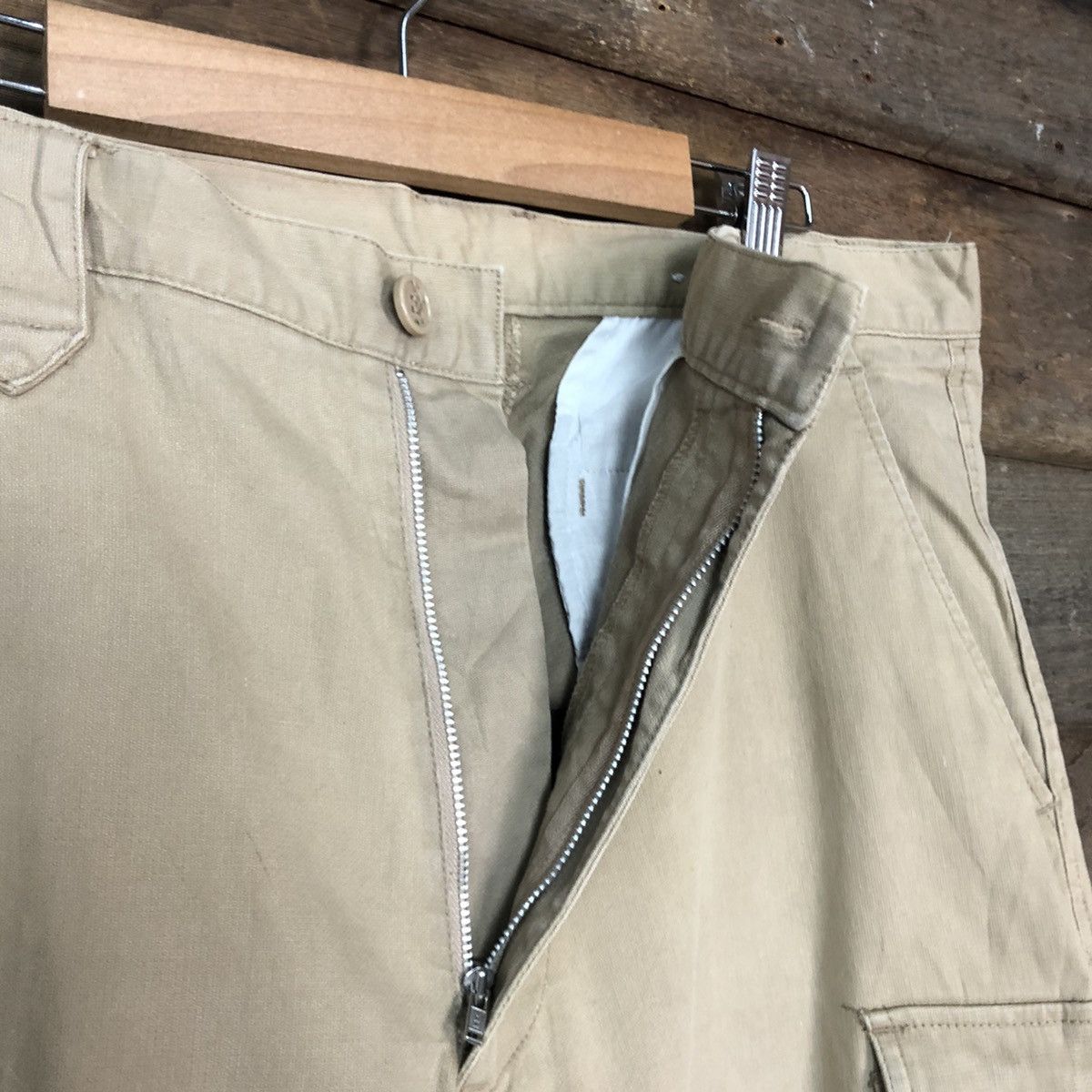 Japanese Brand Japan Brown Multipocket Tactical Cargo Pants #c997 Size US 33 - 7 Thumbnail