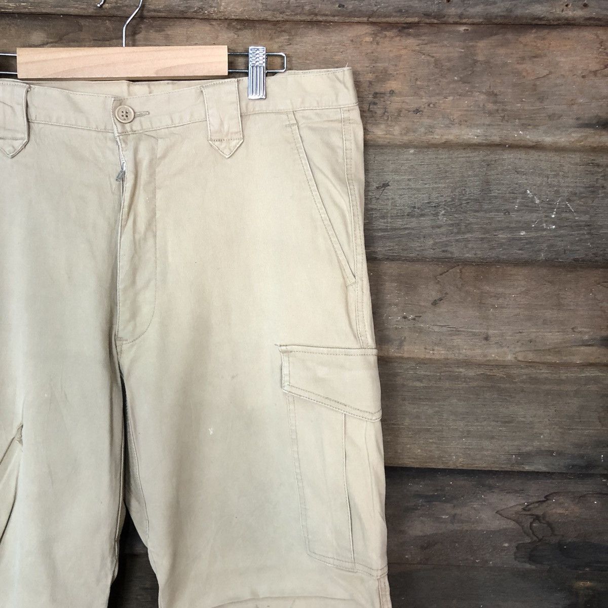 Japanese Brand Japan Brown Multipocket Tactical Cargo Pants #c997 Size US 33 - 5 Thumbnail