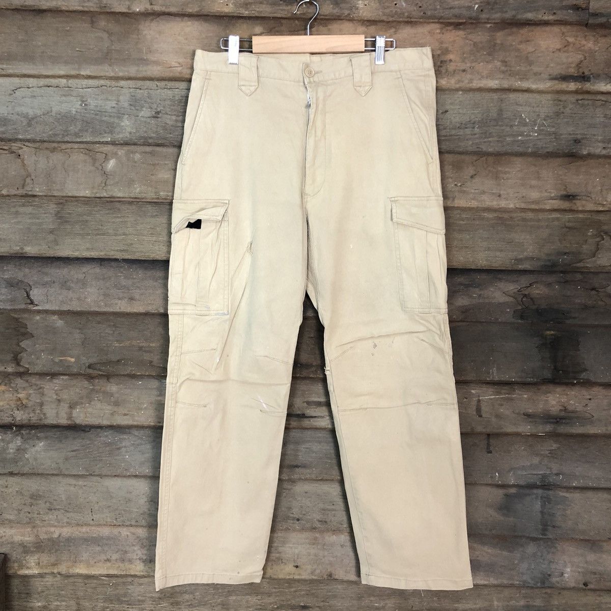 Japanese Brand Japan Brown Multipocket Tactical Cargo Pants #c997 Size US 33 - 1 Thumbnail