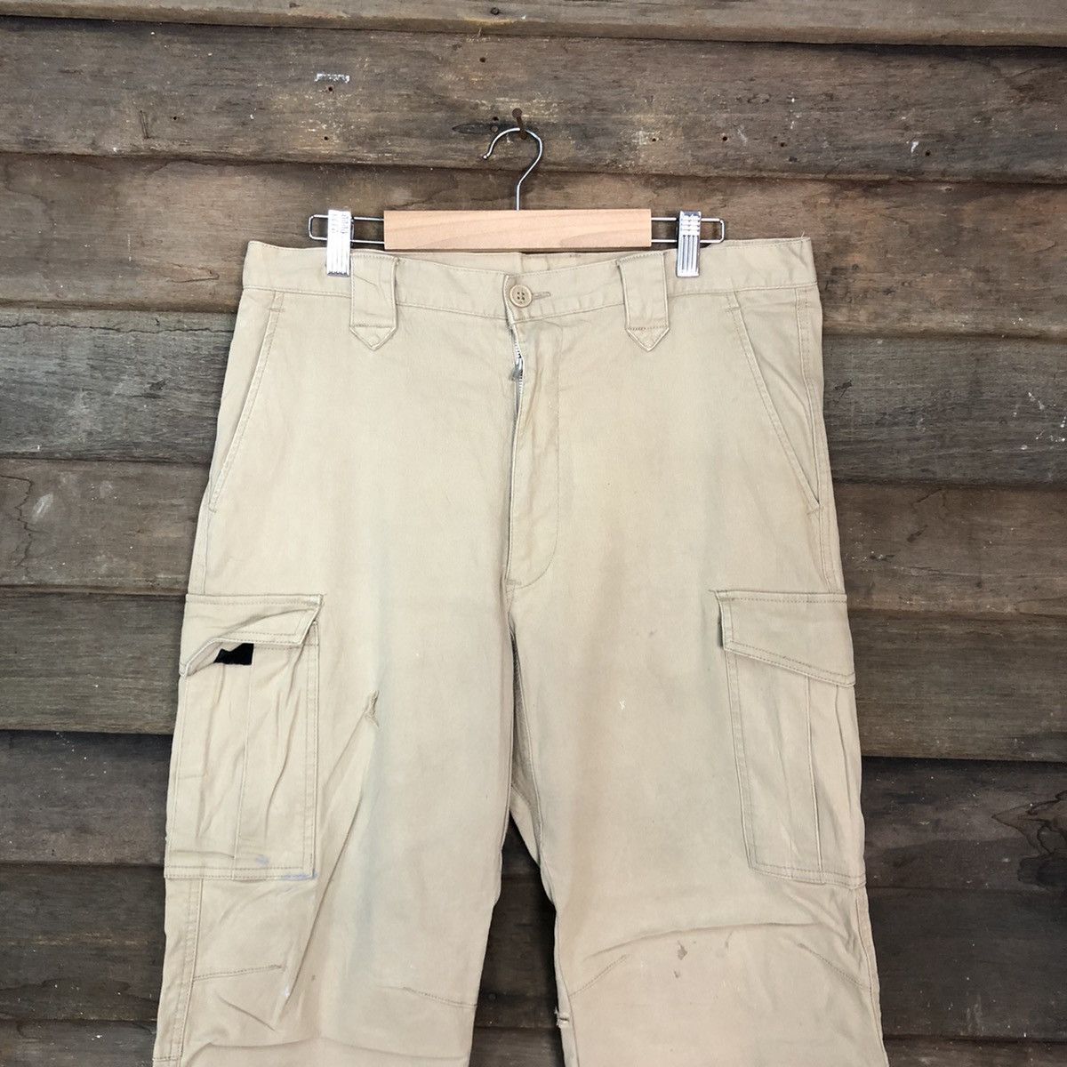 Japanese Brand Japan Brown Multipocket Tactical Cargo Pants #c997 Size US 33 - 2 Thumbnail