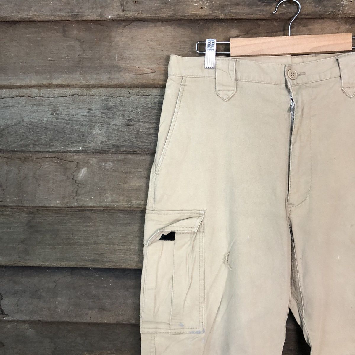 Japanese Brand Japan Brown Multipocket Tactical Cargo Pants #c997 Size US 33 - 6 Thumbnail