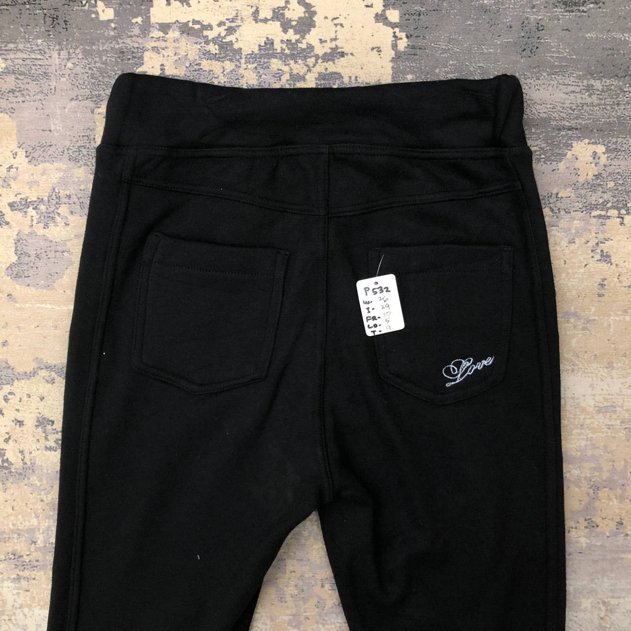 Japanese Brand P532 MASAMI SATOMI x LOVE SKINNY SWEATPANTS Size 30" / US 8 / IT 44 - 4 Thumbnail