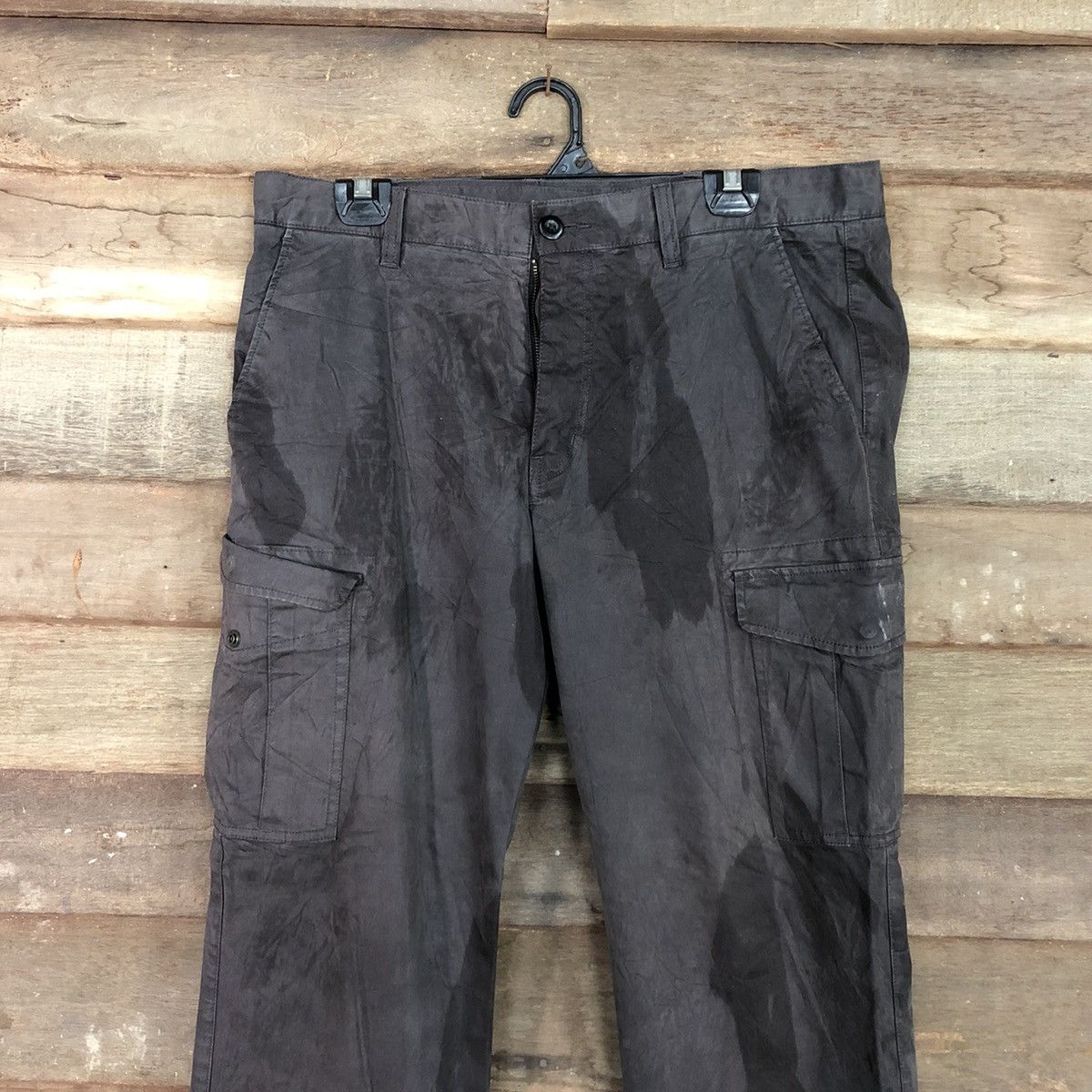 Japanese Brand × Uniqlo Uniqlo faded Dark Brown Multipocket Tactical Cargo #c980 Size US 33 - 2 Thumbnail