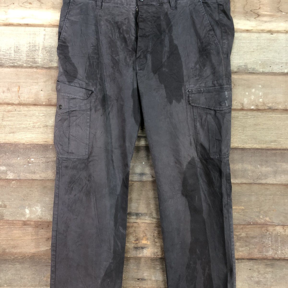 Japanese Brand × Uniqlo Uniqlo faded Dark Brown Multipocket Tactical Cargo #c980 Size US 33 - 4 Thumbnail