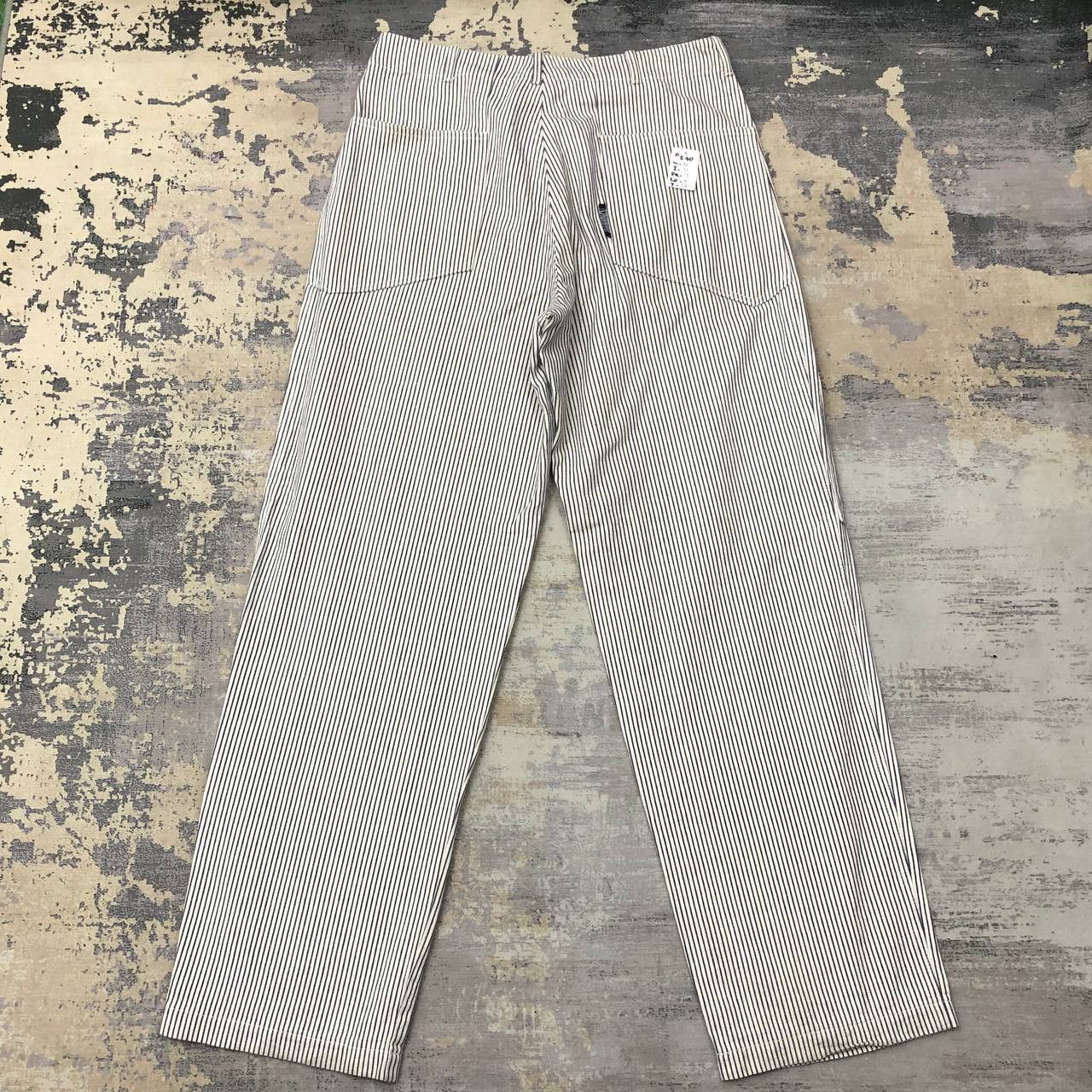 Japanese Brand × Vintage P540 HICKORY STRIPED EXTRA MINORITY x EXPLICIT BAGGY PANTS Size US 32 / EU 48 - 3 Thumbnail