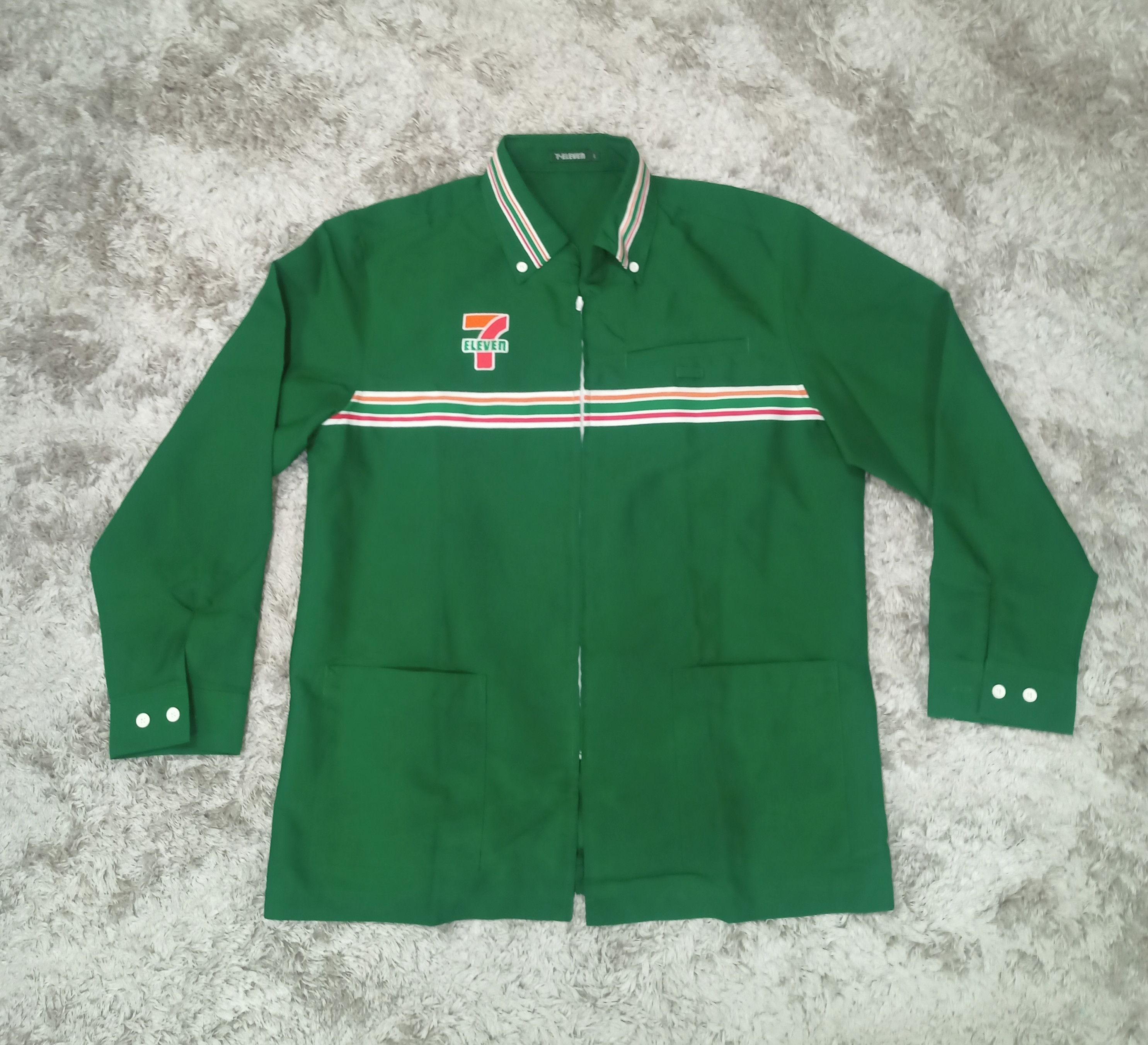 Japanese Brand 🔥 Vintage 7 ELEVEN Shirt Work Jacket Size US L / EU 52-54 / 3 - 2 Thumbnail