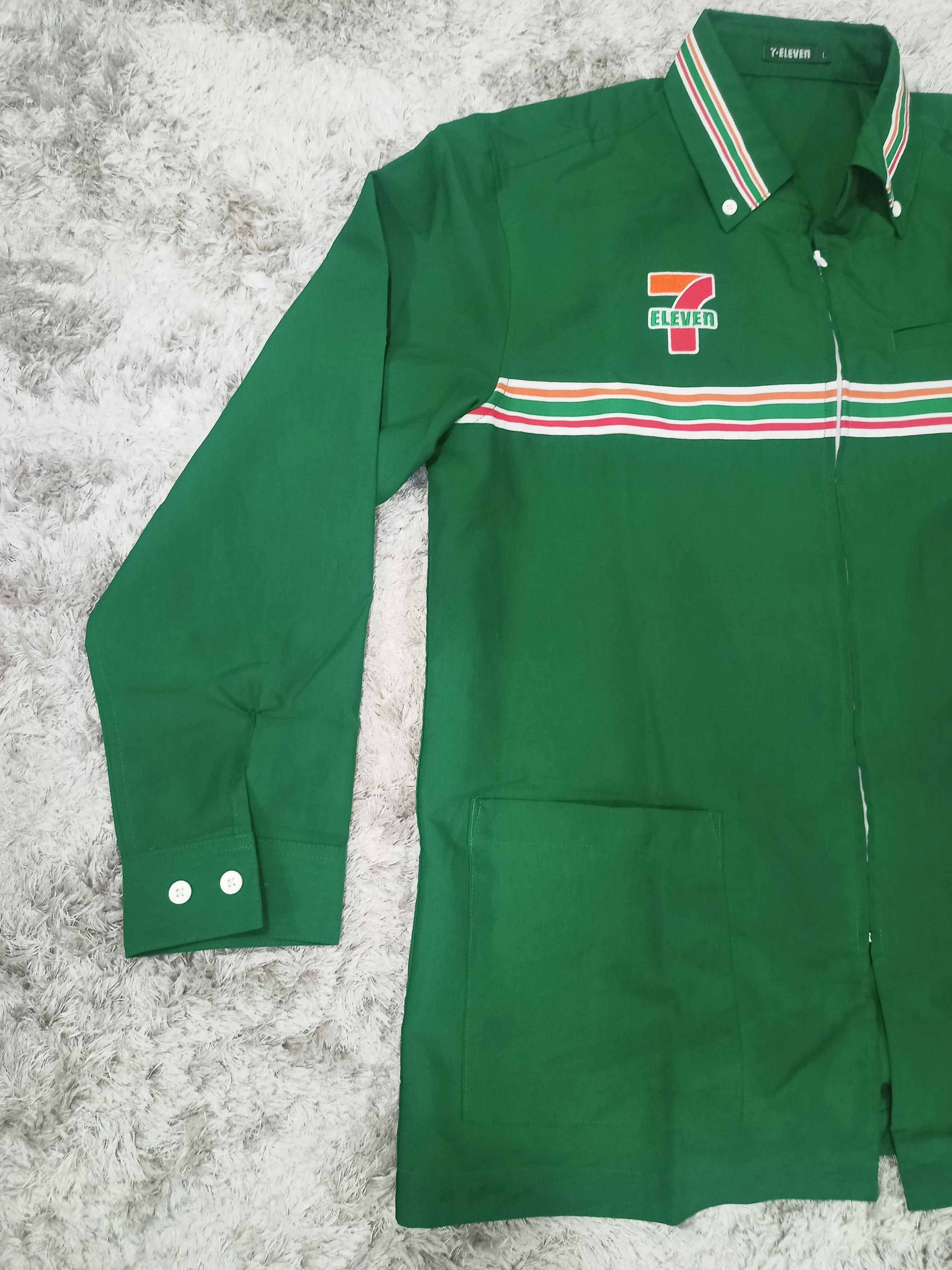 Japanese Brand 🔥 Vintage 7 ELEVEN Shirt Work Jacket Size US L / EU 52-54 / 3 - 4 Thumbnail