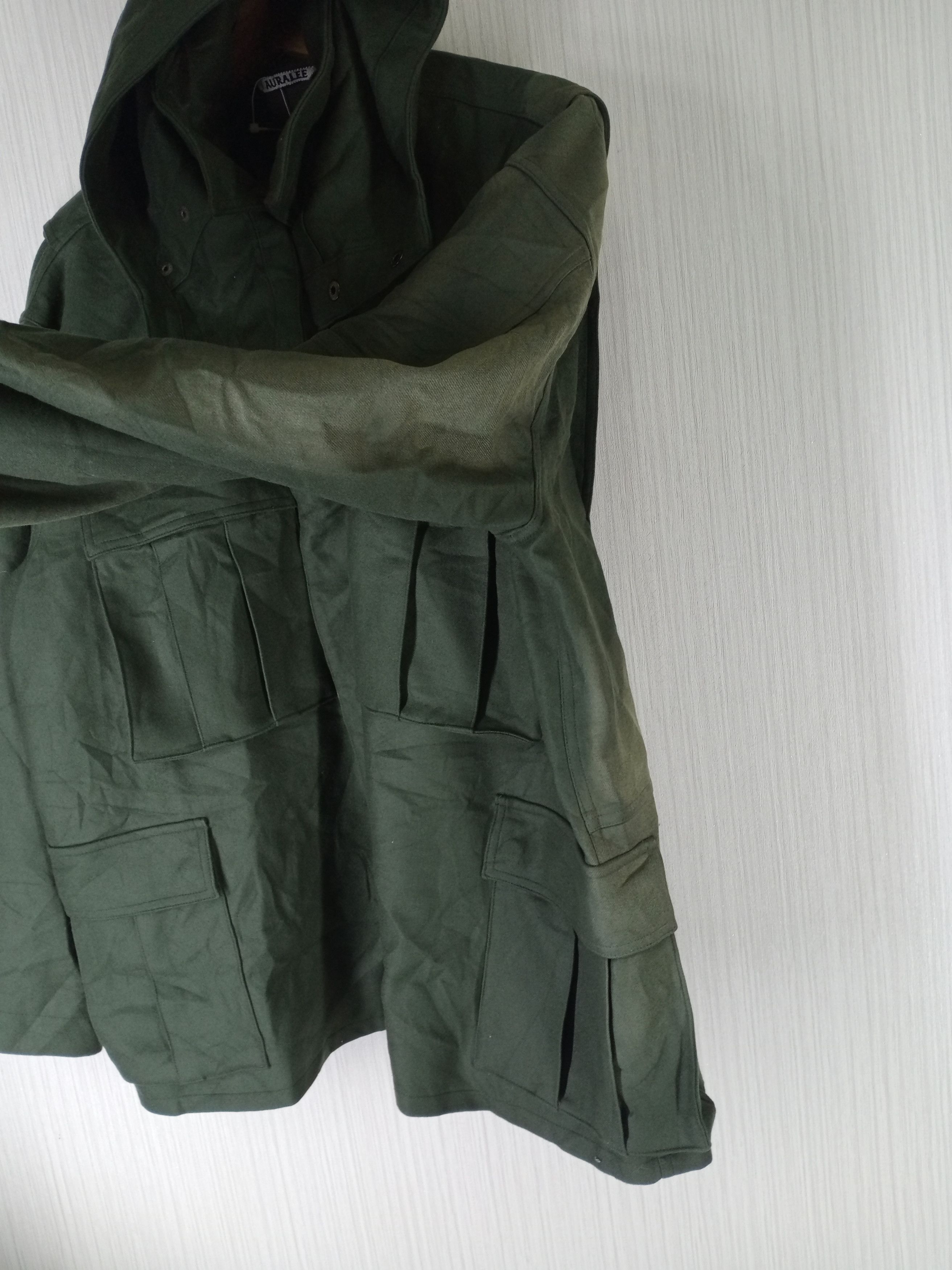 Auralee AURALEE LIGHT MELTON FLIGHT PARKA DISTRESSED Size US XL / EU 56 / 4 - 7 Thumbnail