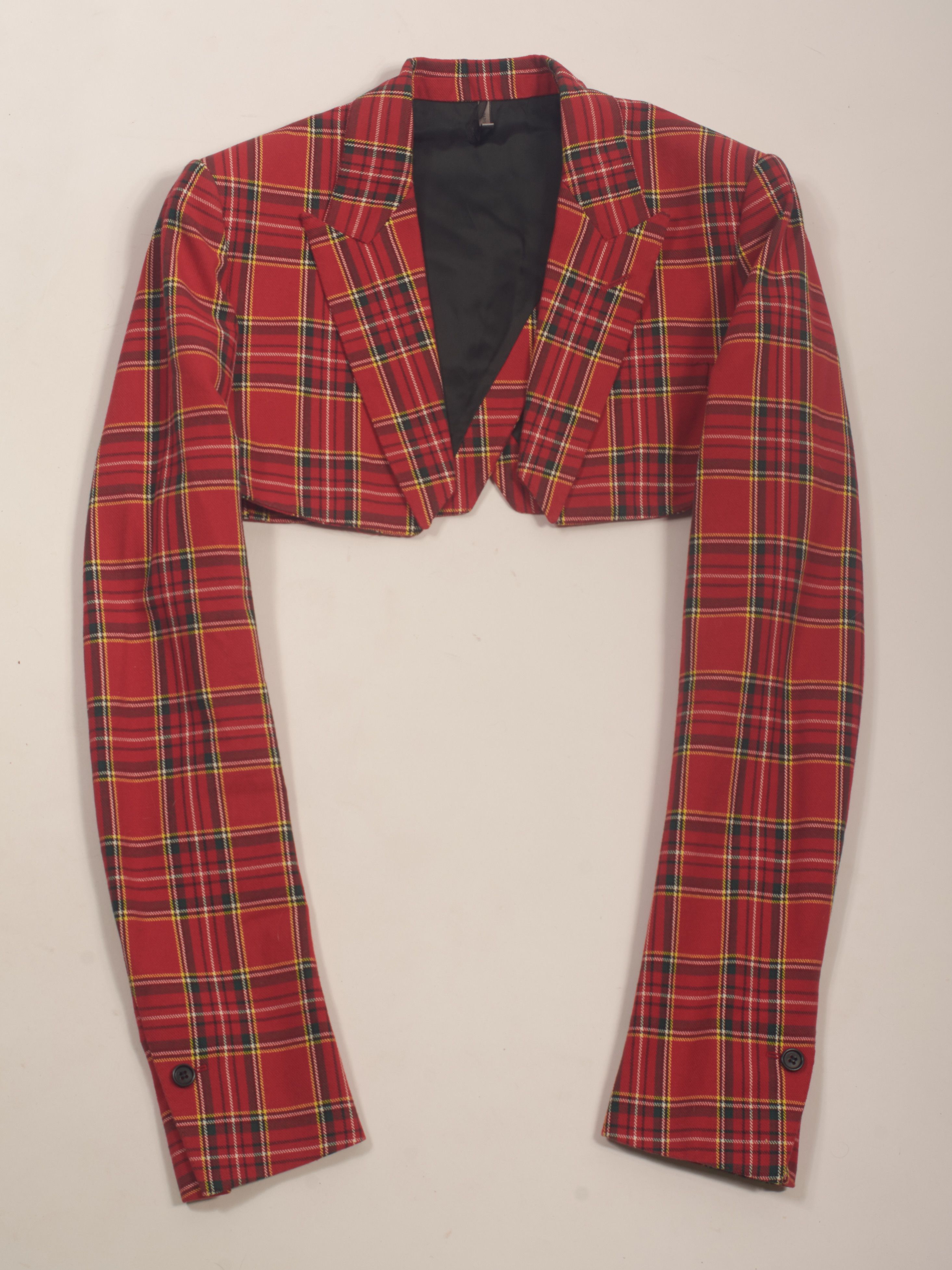 image of Dior Ss06 Runway Cropped Blazer in Red, Men's (Size Small)