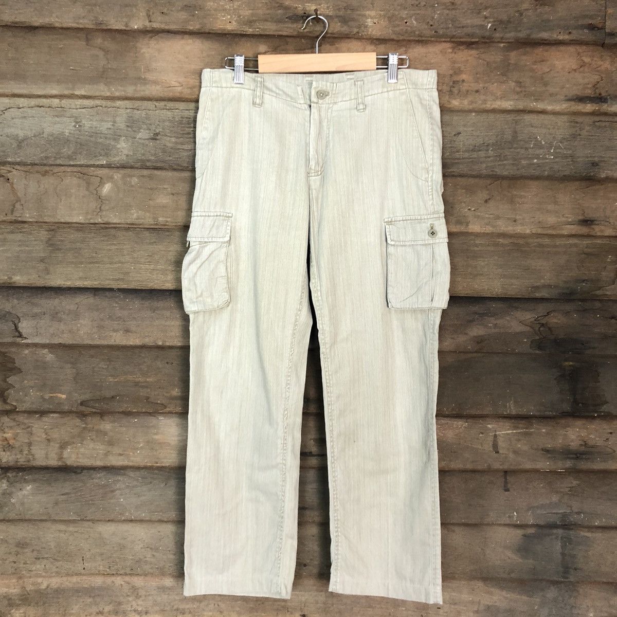 Comme Ca Ism DLL Comme Ca Model Light Grey Multipocket Cargo Pants #c983 Size US 30 / EU 46 - 1 Thumbnail