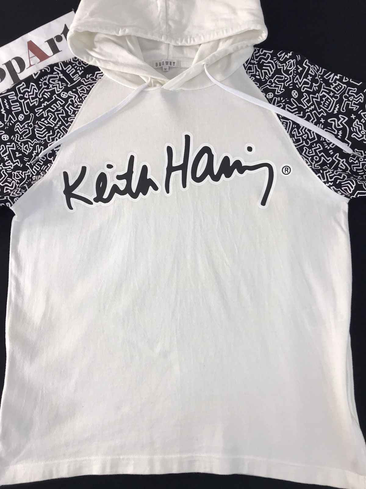 Japanese Brand × Keith Haring Browny X Keith Haring Overprint Arm Hoodie Tee Size US M / EU 48-50 / 2 - 3 Thumbnail