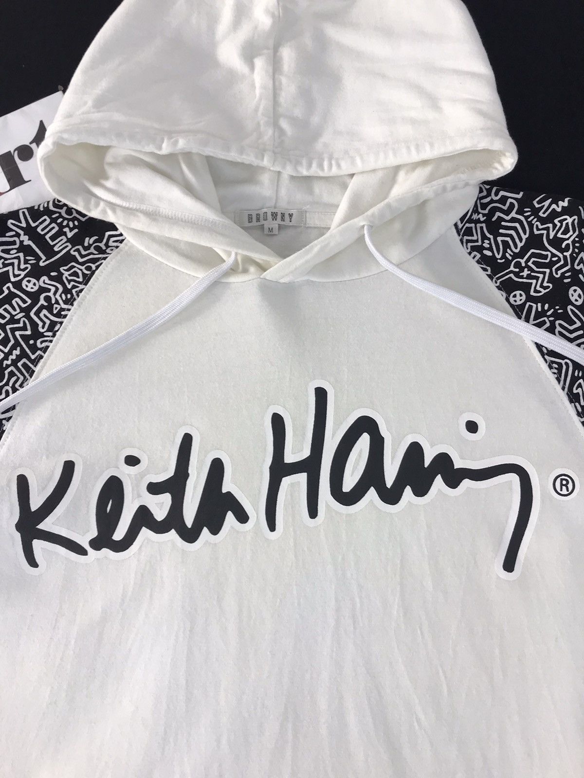 Japanese Brand × Keith Haring Browny X Keith Haring Overprint Arm Hoodie Tee Size US M / EU 48-50 / 2 - 4 Thumbnail