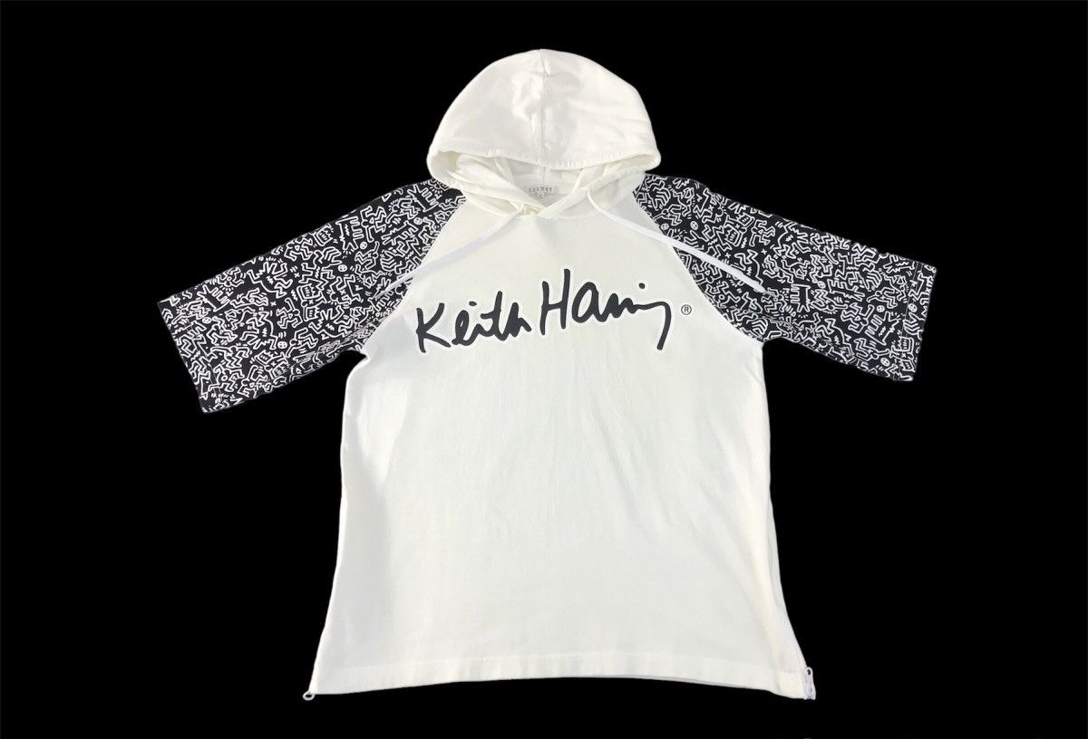 Japanese Brand × Keith Haring Browny X Keith Haring Overprint Arm Hoodie Tee Size US M / EU 48-50 / 2 - 1 Thumbnail