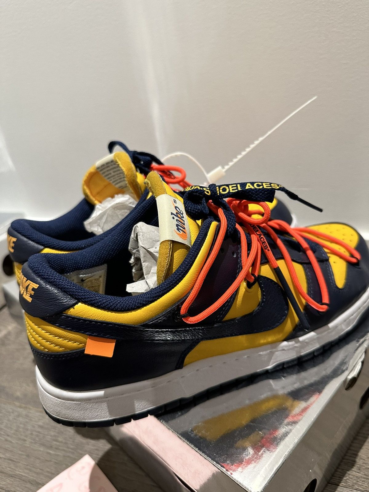 Nike × Off-White Nike Offwhite Michigan Dunk Low Size US 10 / EU 43 - 4 Thumbnail