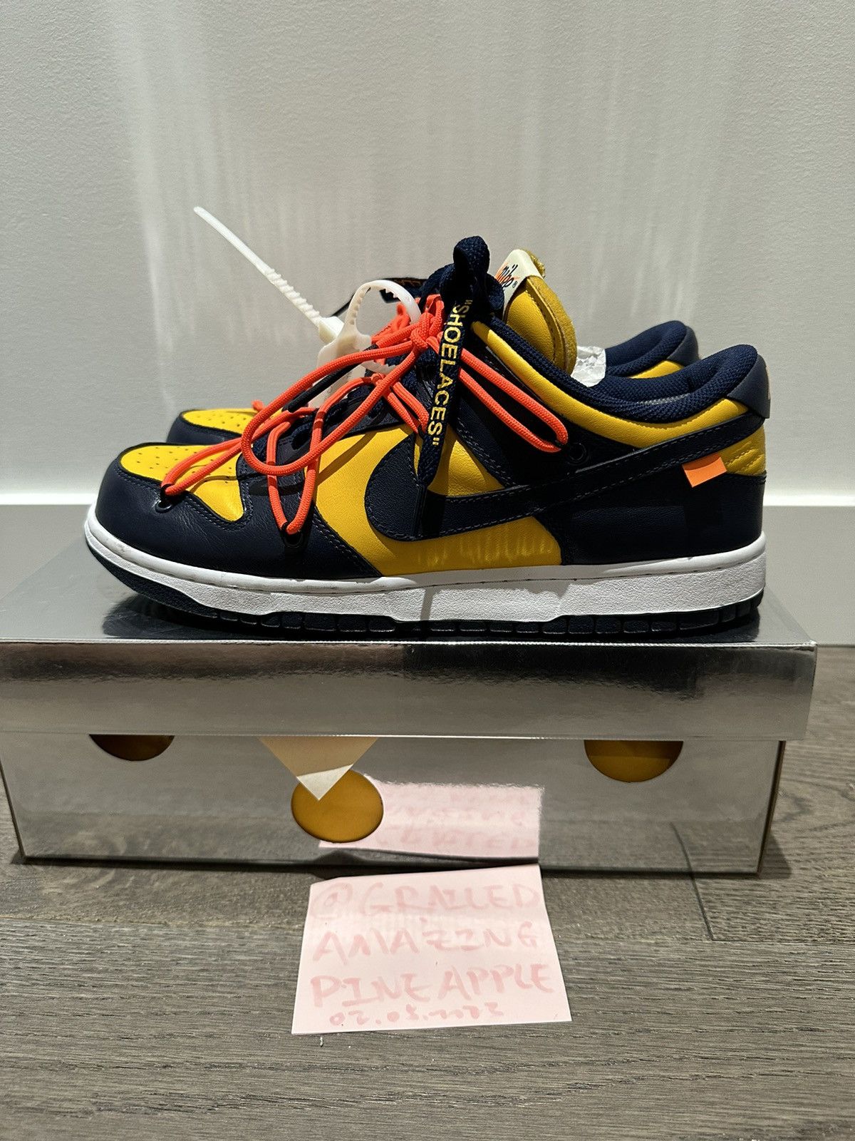 Nike Off White Nike Offwhite Michigan Dunk Low Grailed