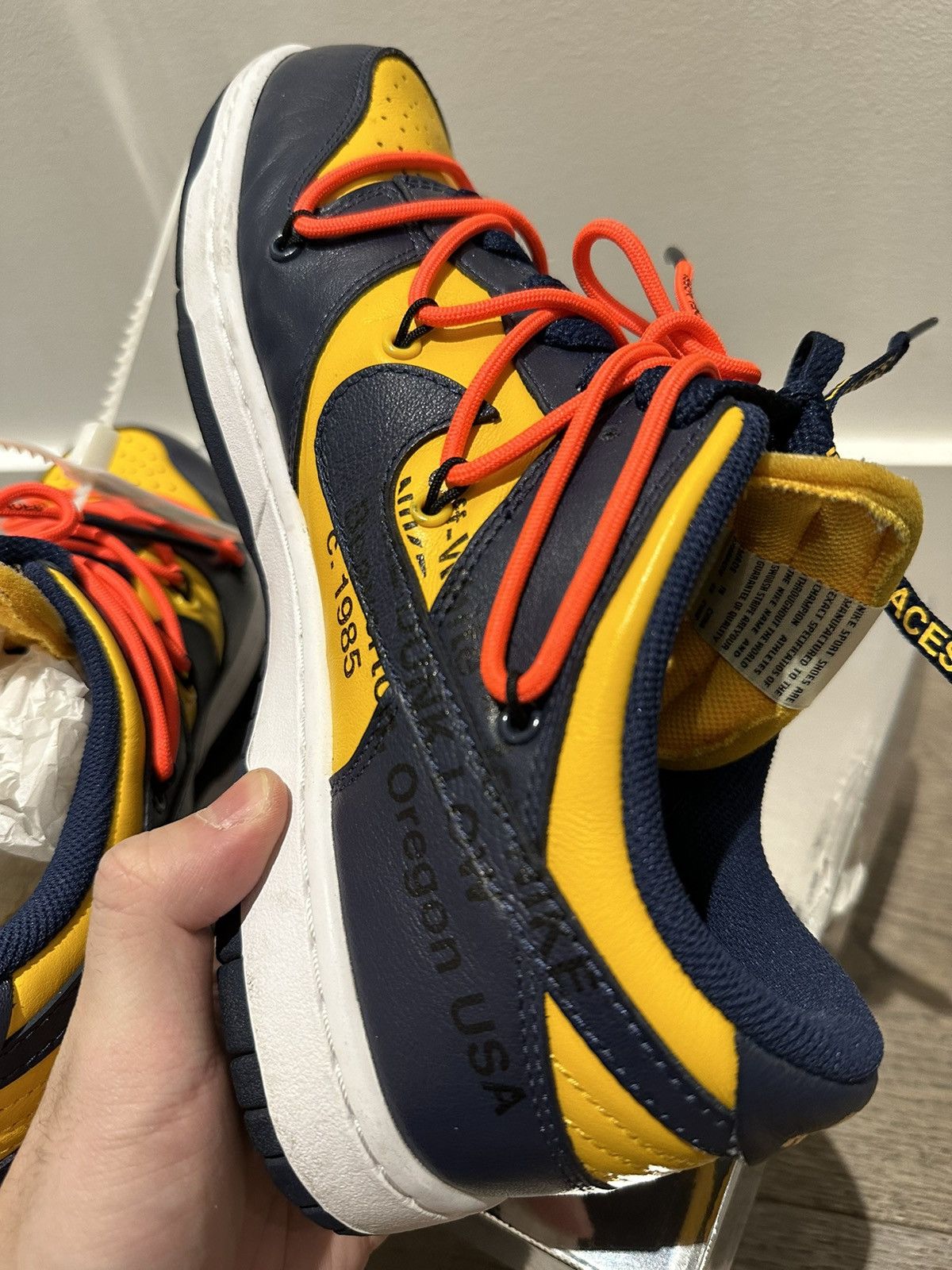 Nike × Off-White Nike Offwhite Michigan Dunk Low Size US 10 / EU 43 - 15 Thumbnail