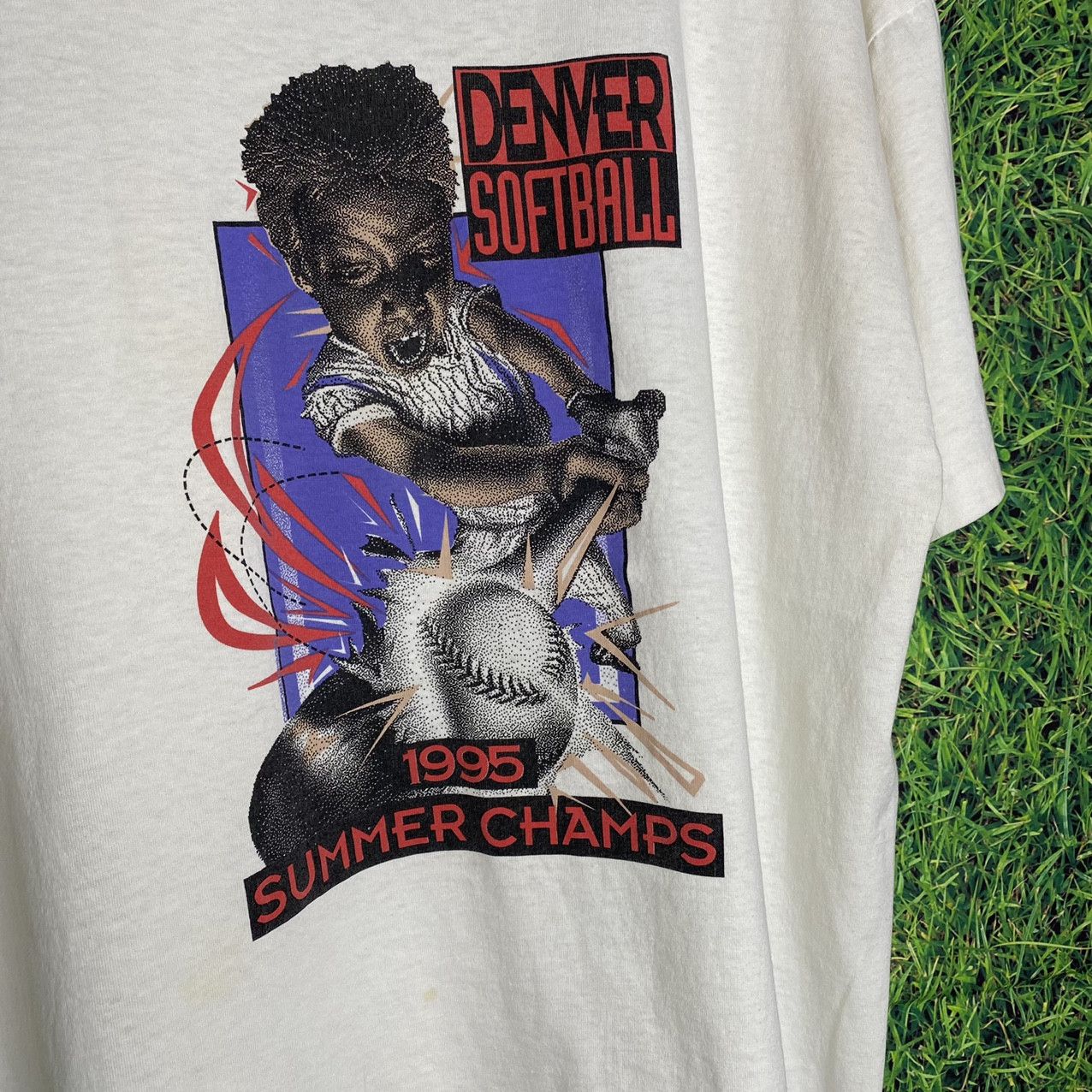 Vintage 1995 denver softball baseball champs - no parka coat jacket Size US XL / EU 56 / 4 - 4 Thumbnail