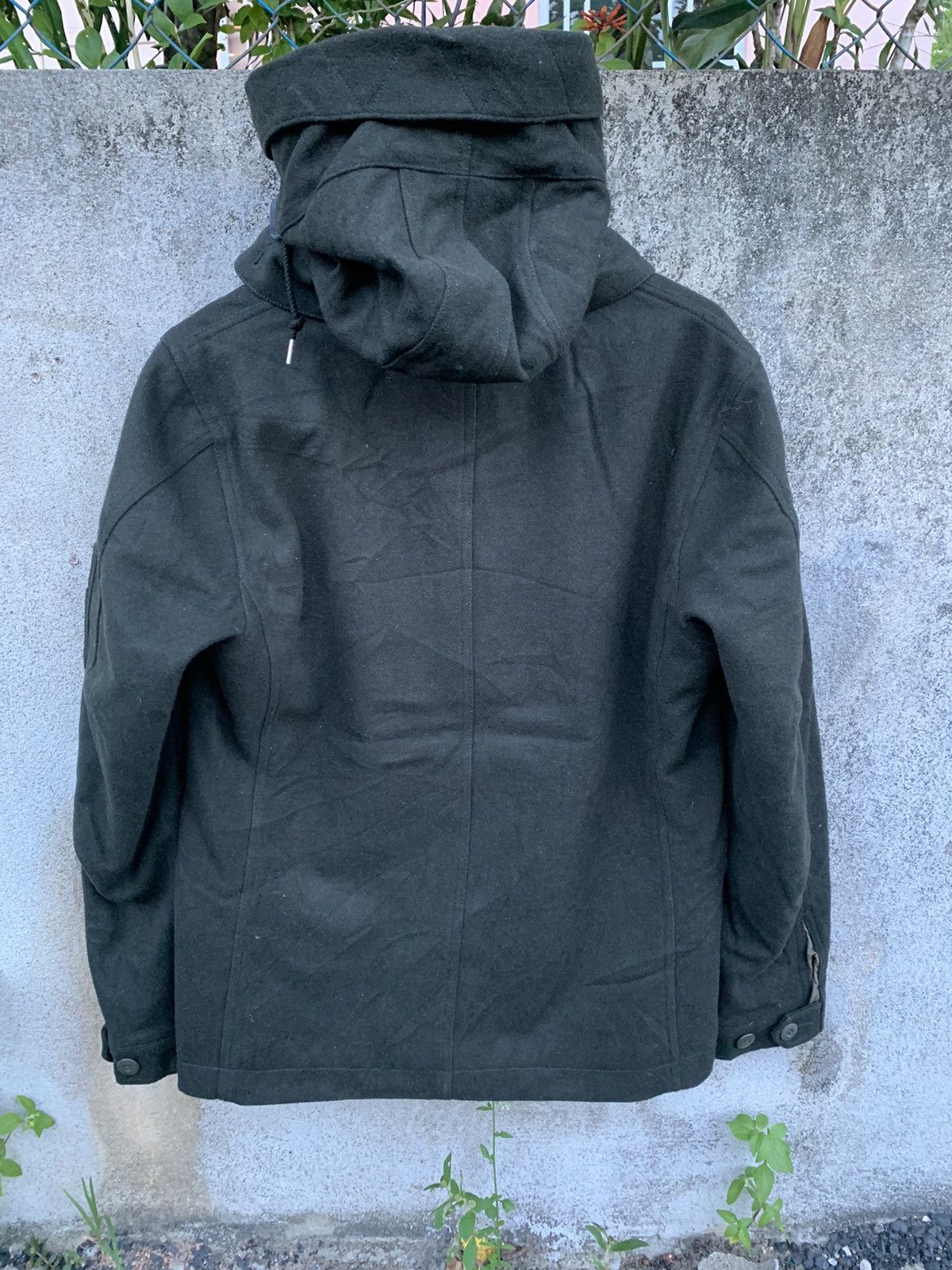 Japanese Brand Nano Universe Hooded Wool Jacket Size US XL / EU 56 / 4 - 4 Thumbnail