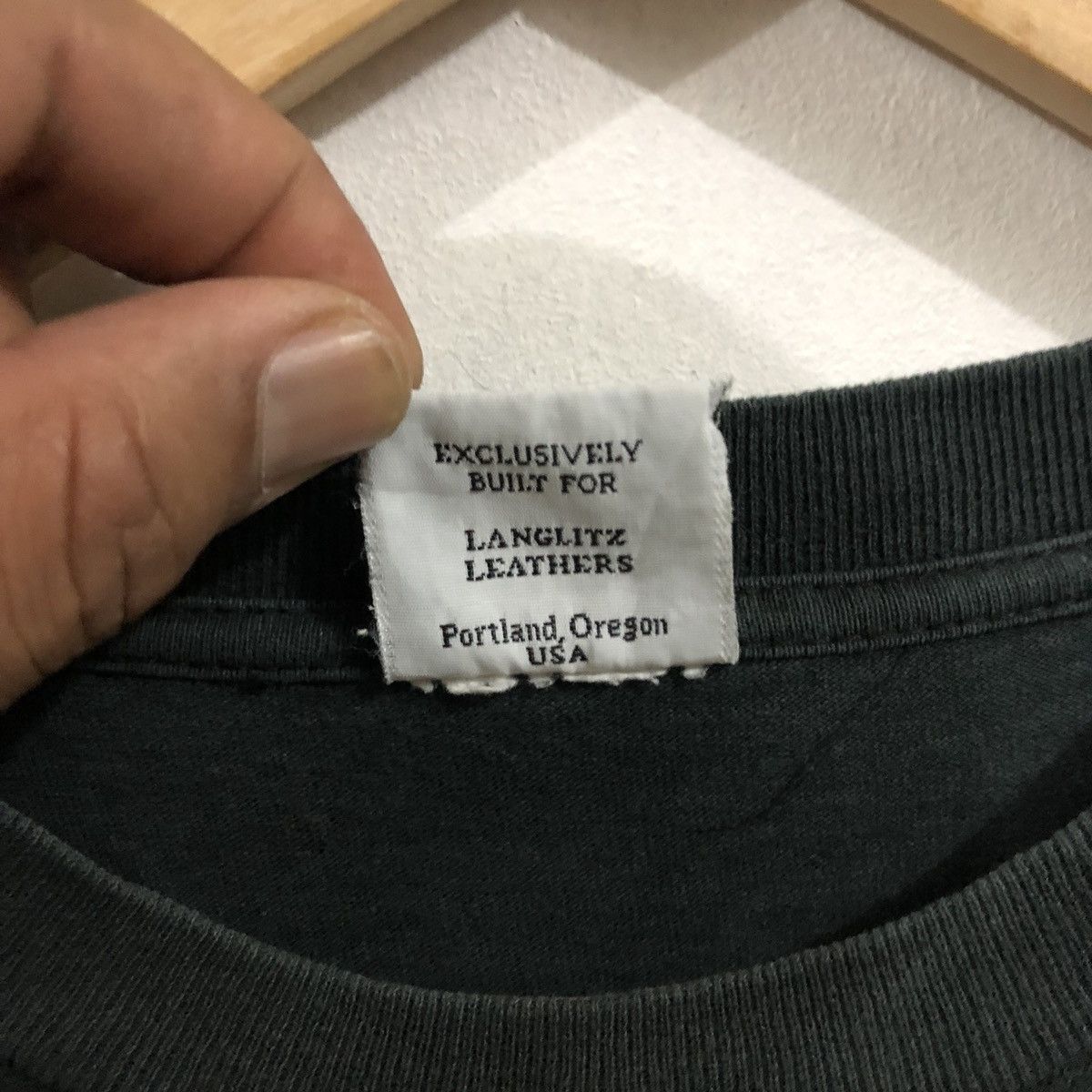 Vintage Langlitz Leather T Shirt Size US S / EU 44-46 / 1 - 6 Thumbnail