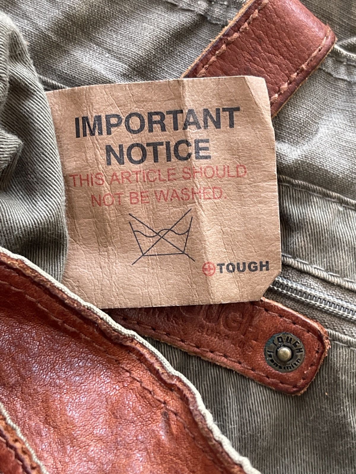 Vintage Tough Jeansmith Military Surplus Leather Slingbag Size ONE SIZE - 22 Thumbnail