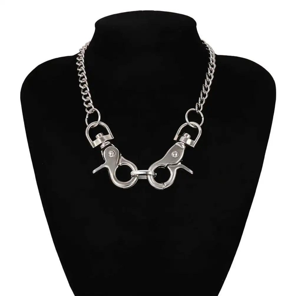 Jewelry Big Clasp Choker Necklace Size ONE SIZE - 6 Thumbnail