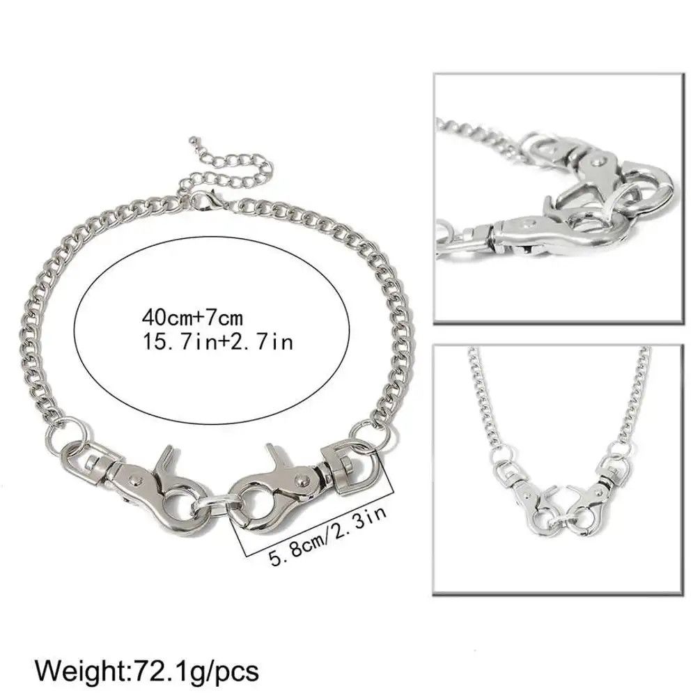 Jewelry Big Clasp Choker Necklace Size ONE SIZE - 4 Thumbnail
