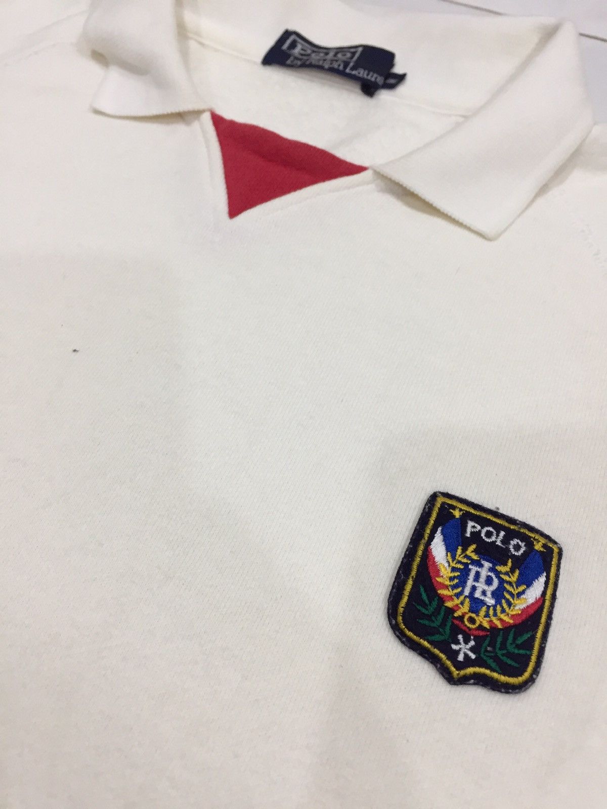 Polo Ralph Lauren Vintage Polo Ralph Lauren uni crest sweatshirt pullover sz M Size US M / EU 48-50 / 2 - 1 Thumbnail