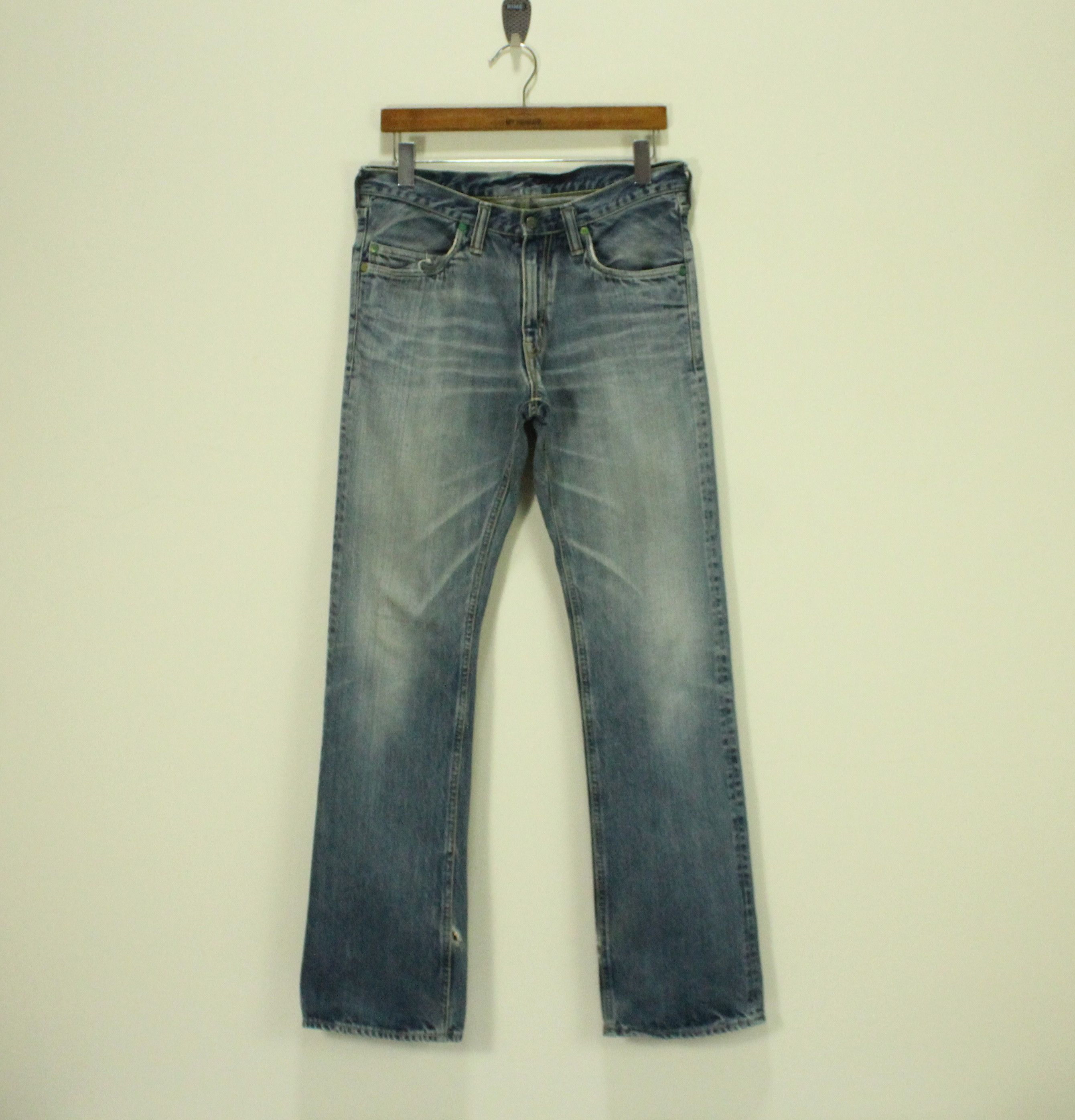 Blue Blue Japan BLUE BLUE JAPAN Denim Jeans Distressed King of Blue Size US 30 / EU 46 - 2 Thumbnail