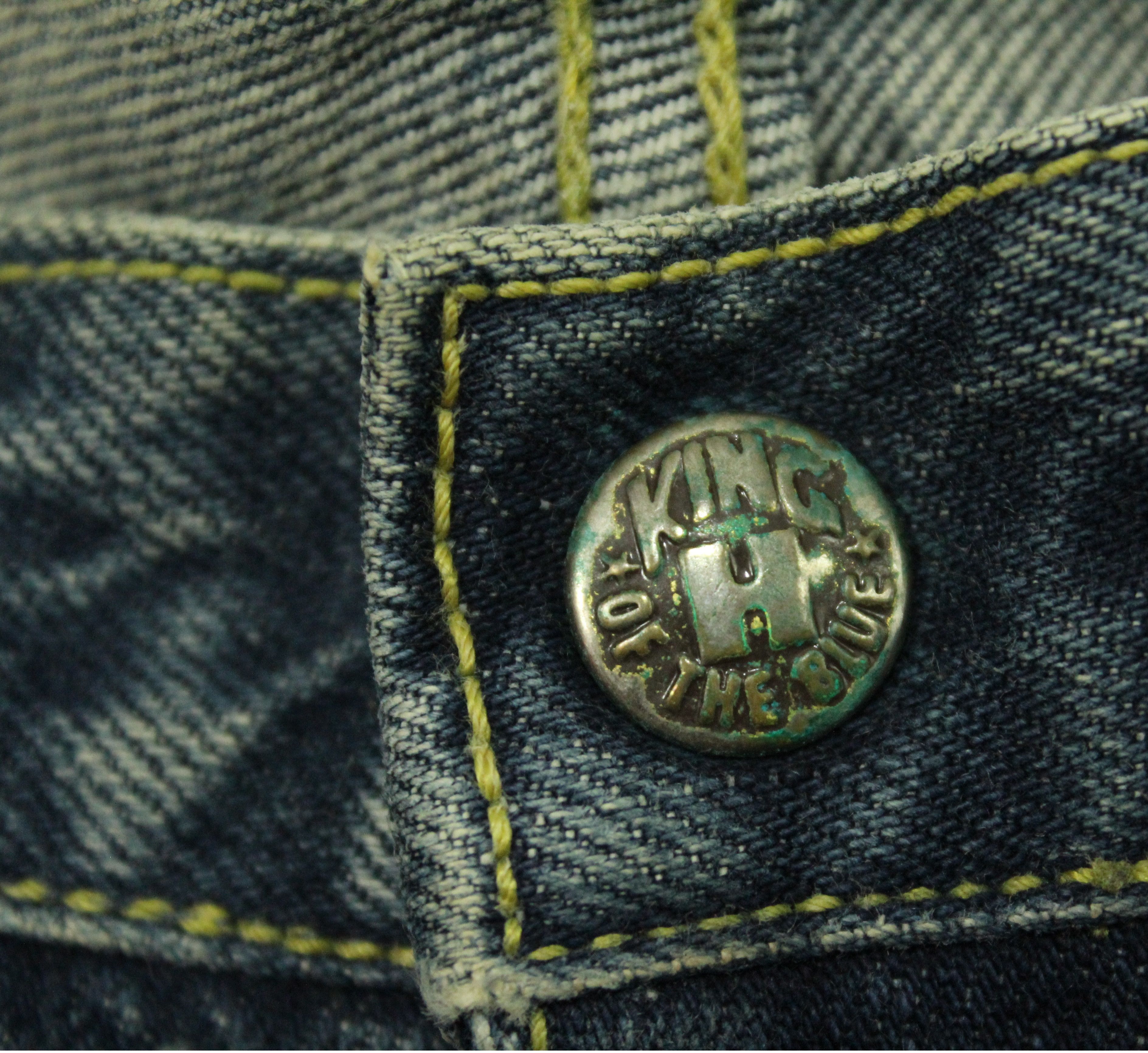 Blue Blue Japan BLUE BLUE JAPAN Denim Jeans Distressed King of Blue Size US 30 / EU 46 - 15 Thumbnail