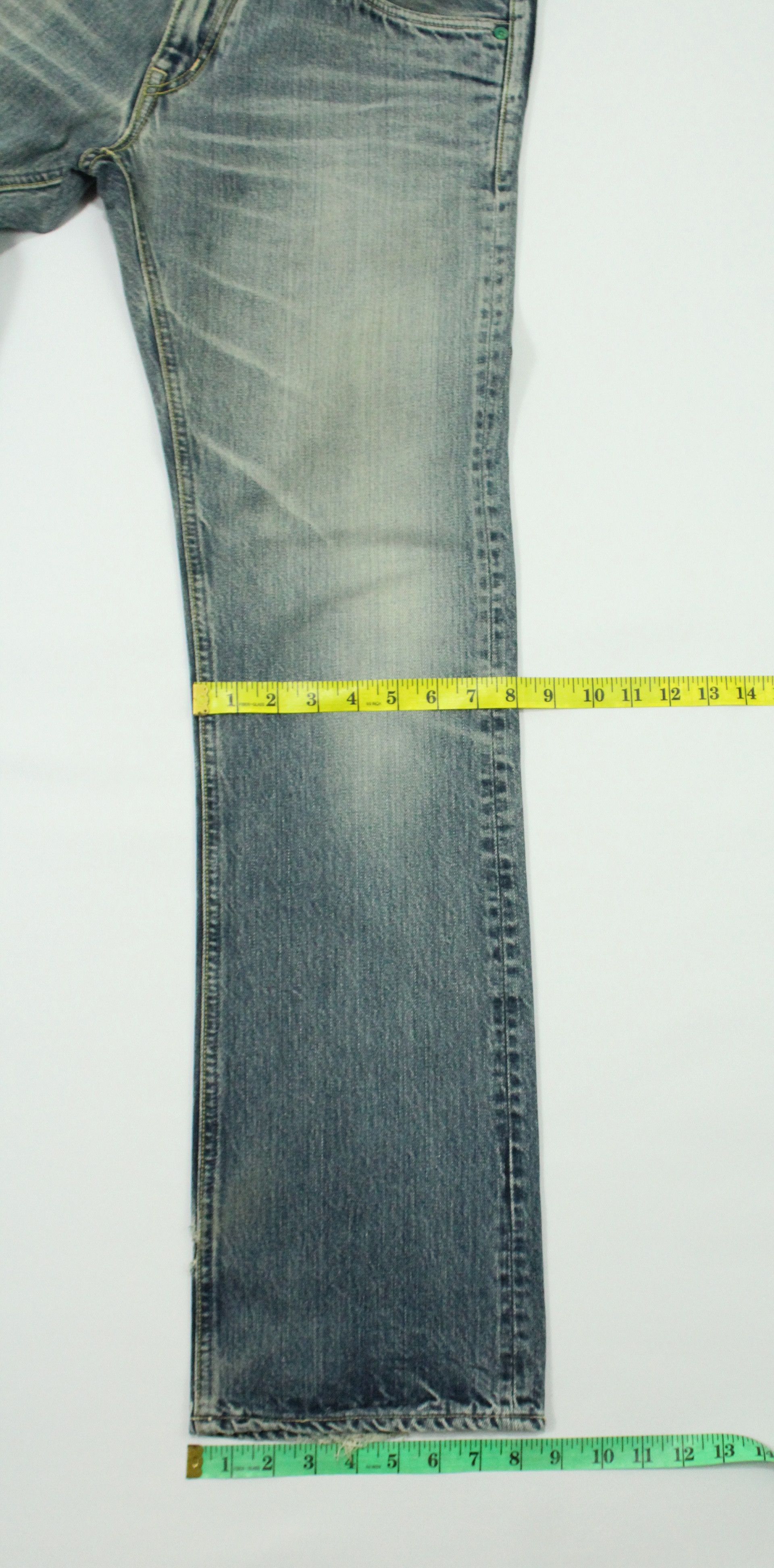 Blue Blue Japan BLUE BLUE JAPAN Denim Jeans Distressed King of Blue Size US 30 / EU 46 - 20 Thumbnail