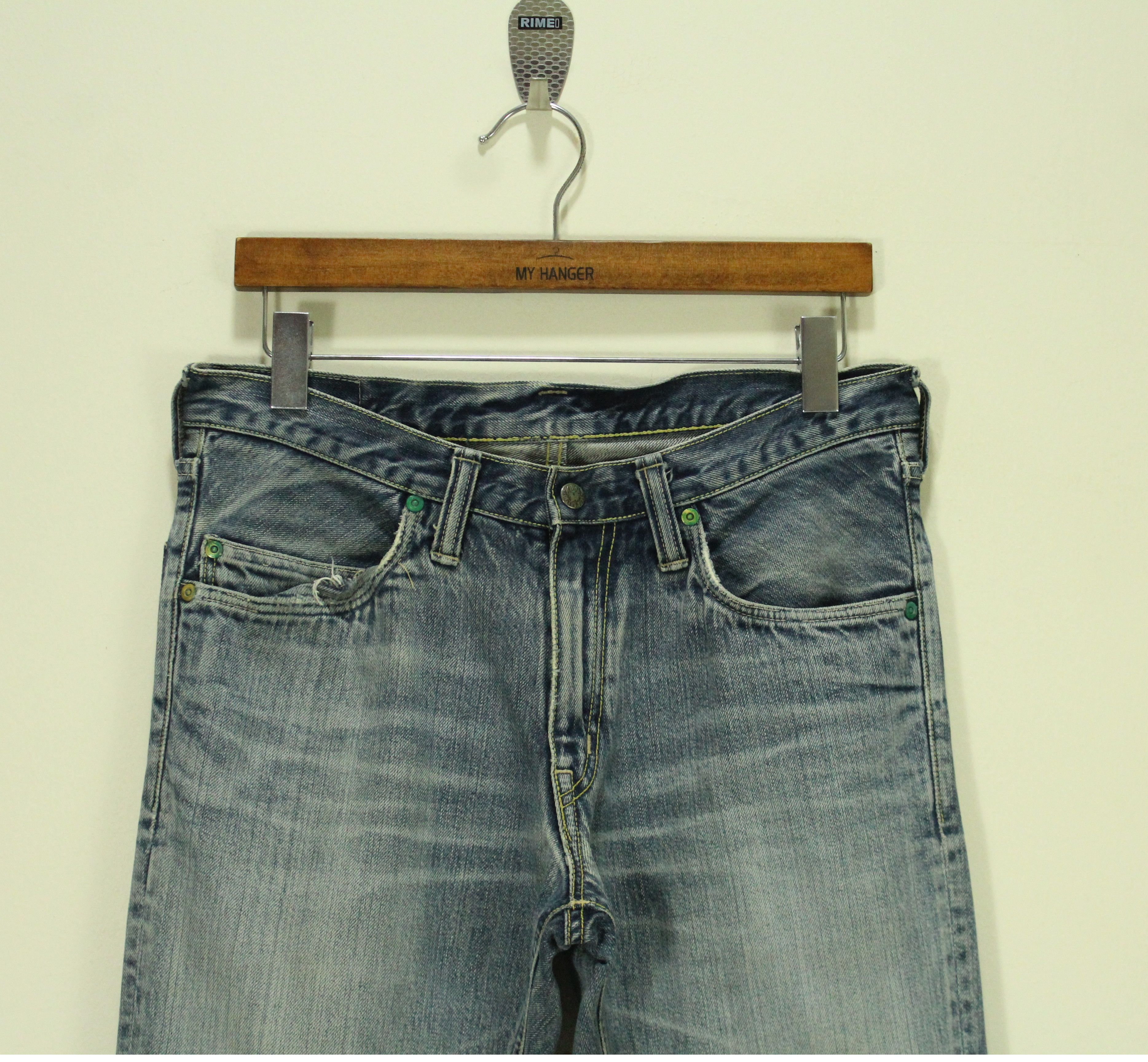 Blue Blue Japan BLUE BLUE JAPAN Denim Jeans Distressed King of Blue Size US 30 / EU 46 - 3 Thumbnail