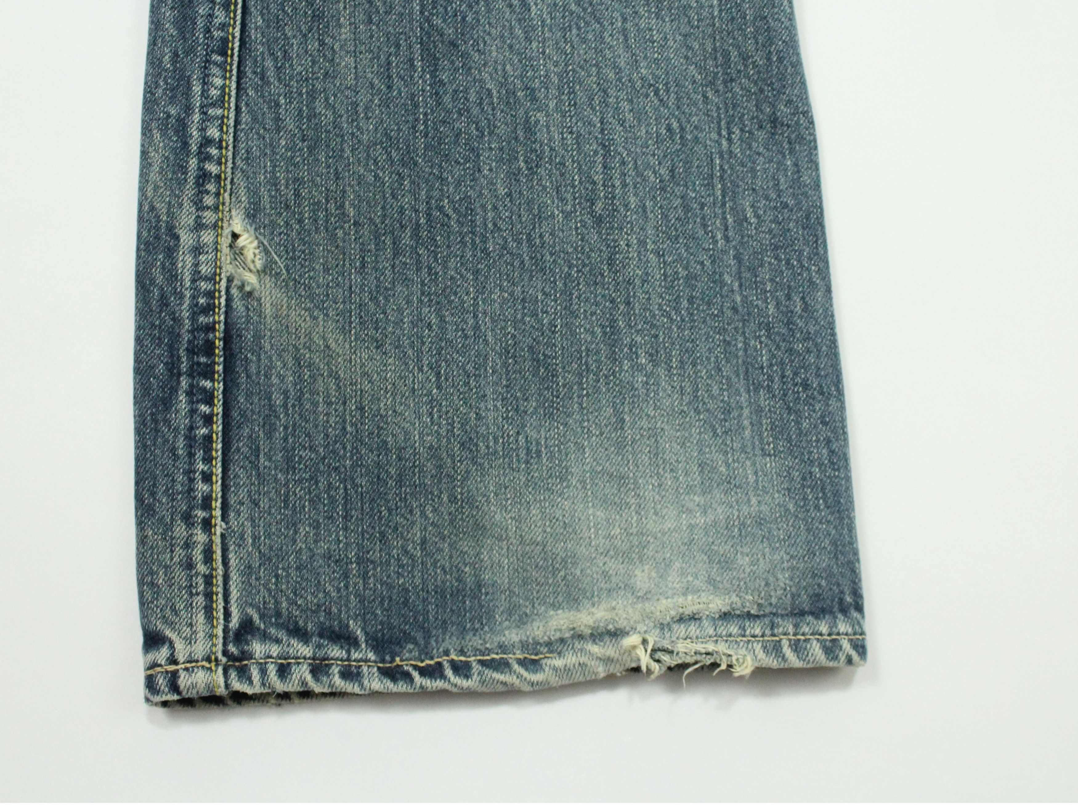 Blue Blue Japan BLUE BLUE JAPAN Denim Jeans Distressed King of Blue Size US 30 / EU 46 - 9 Thumbnail