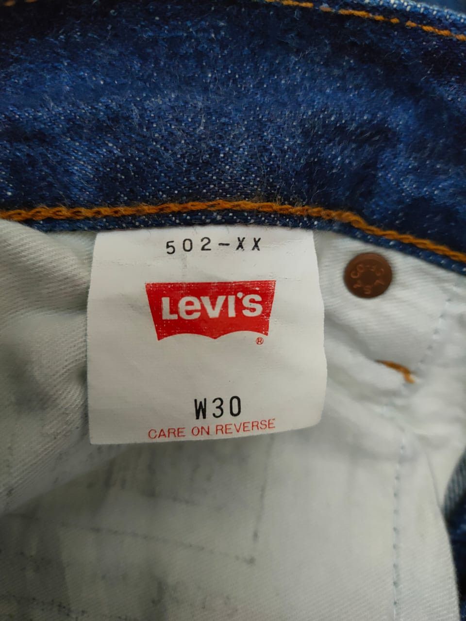 Levi's Vintage Clothing Big E Vintage Levi's 502 Selvedge Denim Size US 29 - 10 Thumbnail