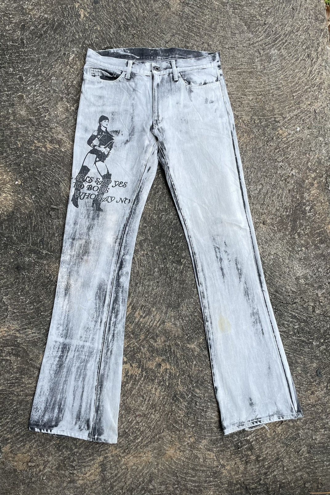 Hysteric Glamour Edge Rupert Flare Jeans Made In Japan Size US 33 - 1 Thumbnail