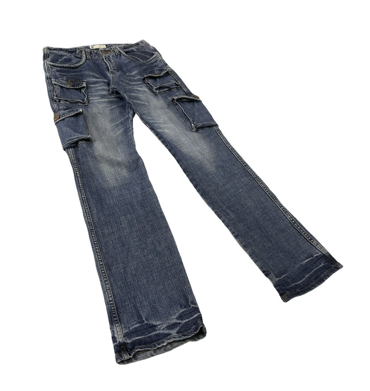 PPFM Global Work Japan Cargo Jeans Multipockets Size US 29 - 3 Thumbnail