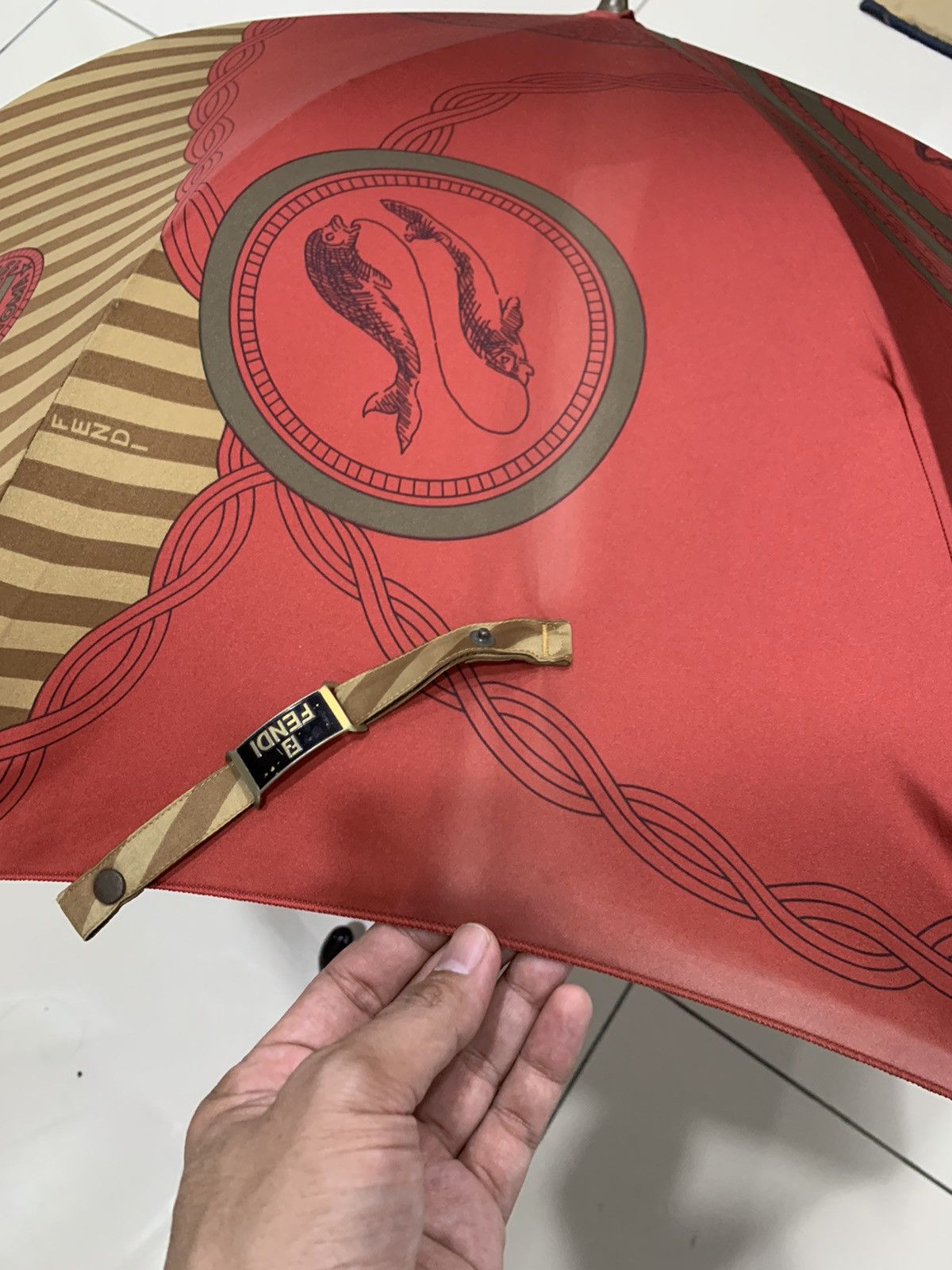 Fendi VINTAGE FENDI BIG PRINT UMBRELLA Size 40 - 6 Thumbnail