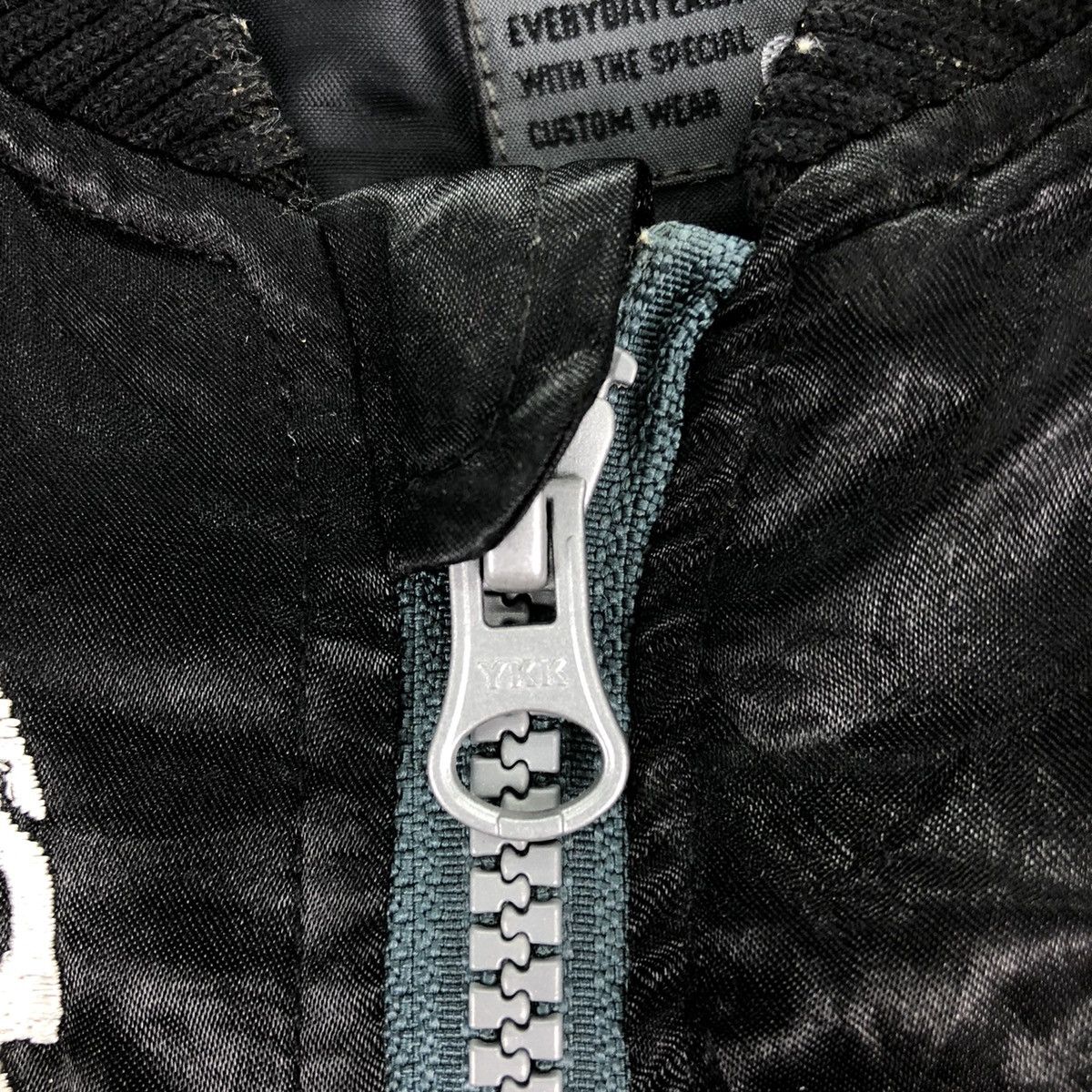 Japanese Brand Baby Suit Skull Zipper Embroidered Sukajan by Rad Custom Size US 28 / EU 44 - 12 Thumbnail