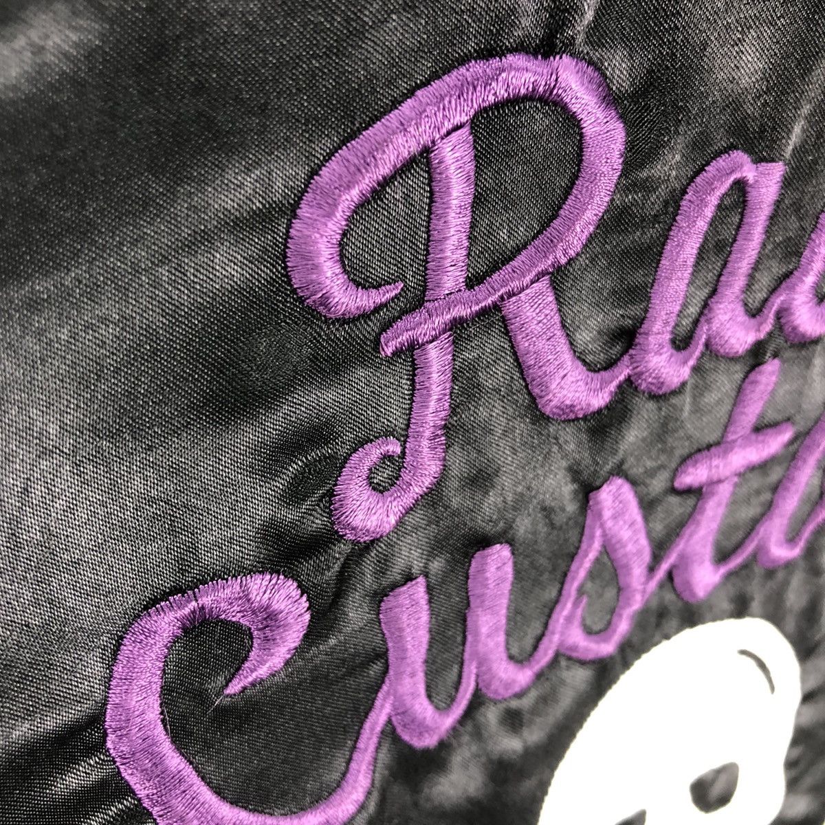Japanese Brand Baby Suit Skull Zipper Embroidered Sukajan by Rad Custom Size US 28 / EU 44 - 9 Thumbnail