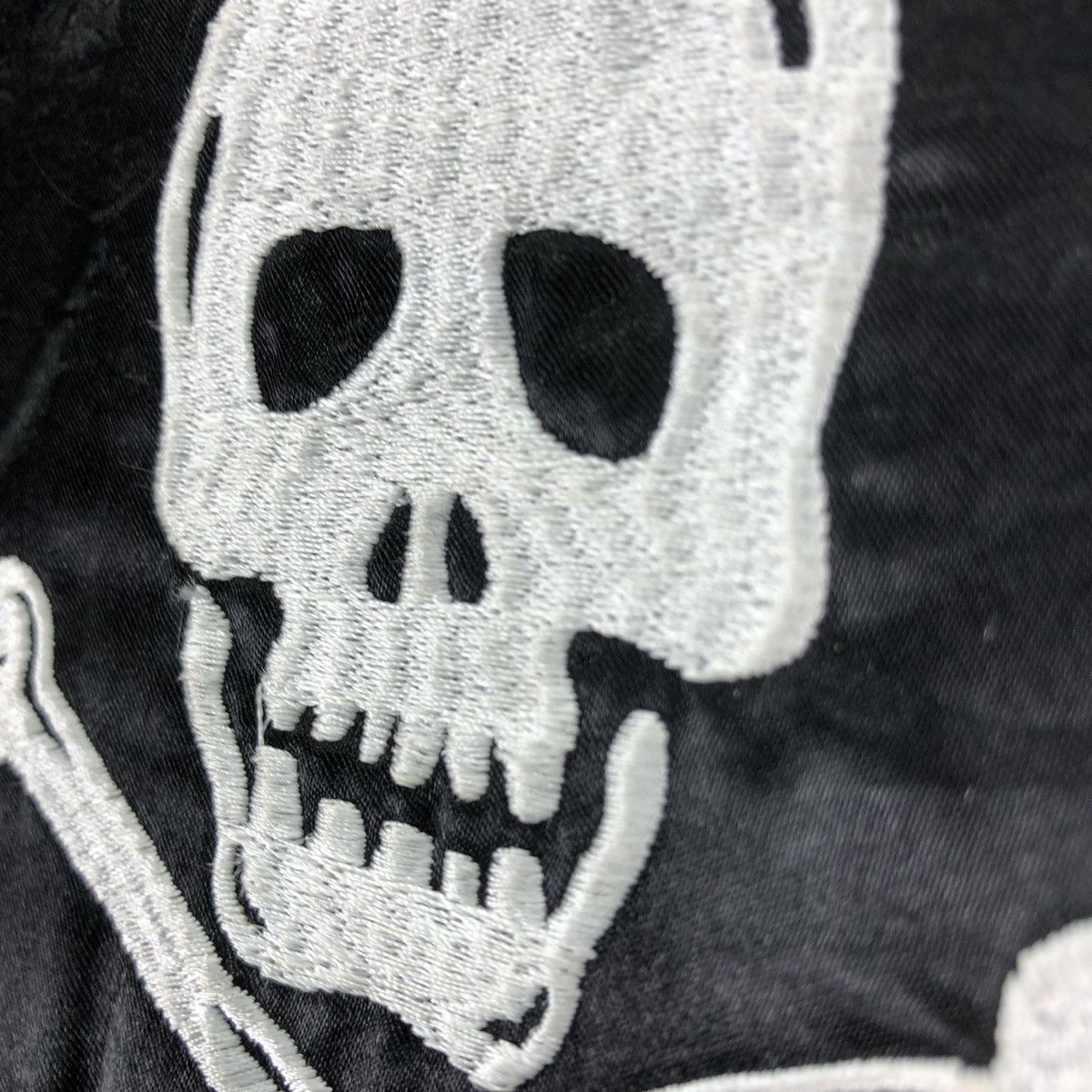 Japanese Brand Baby Suit Skull Zipper Embroidered Sukajan by Rad Custom Size US 28 / EU 44 - 11 Thumbnail