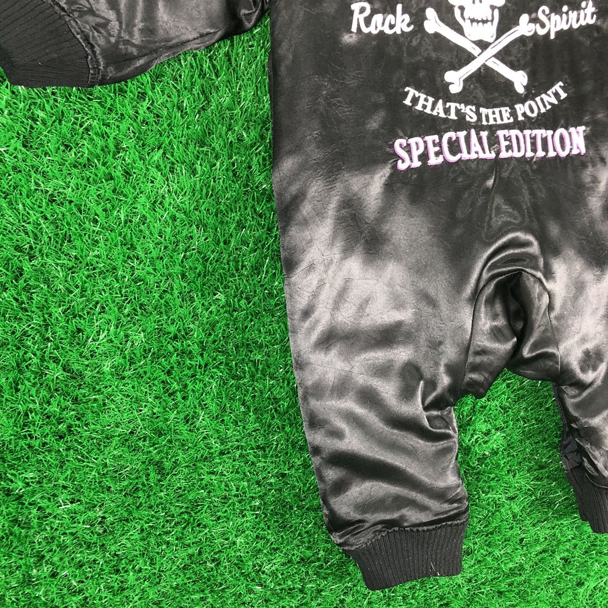 Japanese Brand Baby Suit Skull Zipper Embroidered Sukajan by Rad Custom Size US 28 / EU 44 - 6 Thumbnail