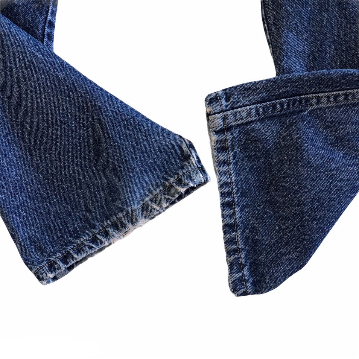 Vintage × Wrangler Vintage Wrangler Custom Patchwork Sashiko Kurt Cobain Style Size US 35 - 14 Thumbnail