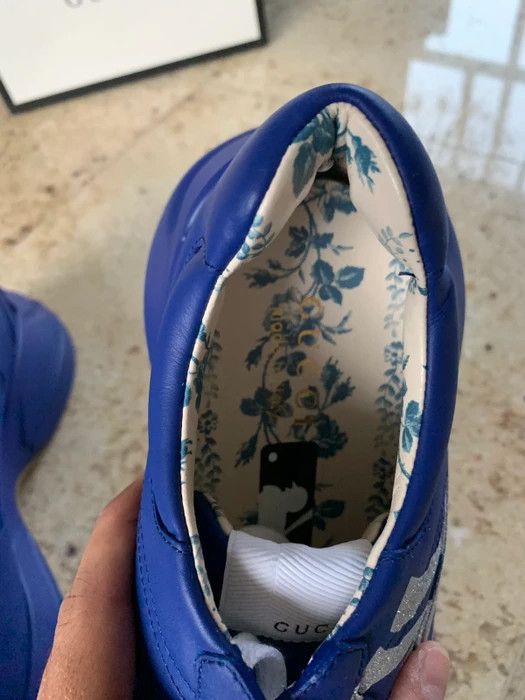 Gucci × New York Yankees Gucci x Yankees low top leather trainers Size US 8 / EU 41 - 10 Thumbnail