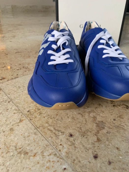 Gucci × New York Yankees Gucci x Yankees low top leather trainers Size US 8 / EU 41 - 13 Thumbnail