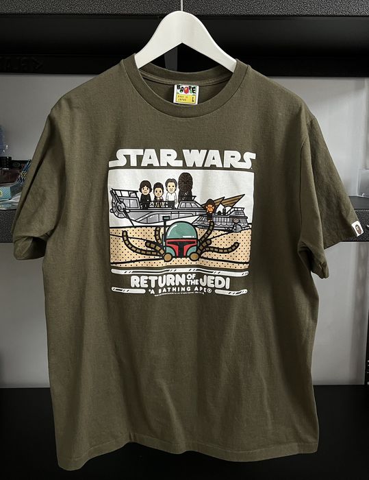 Bape Bape Star Wars tee 2011 return of the jedi | Grailed